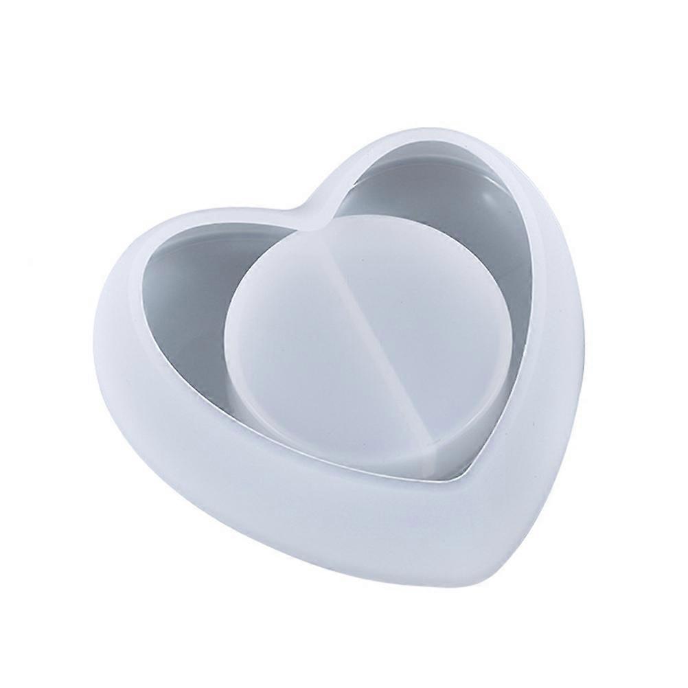 Heart Shaped Candle Stick Mold for Candle Holder Making 2Pcs Silicone