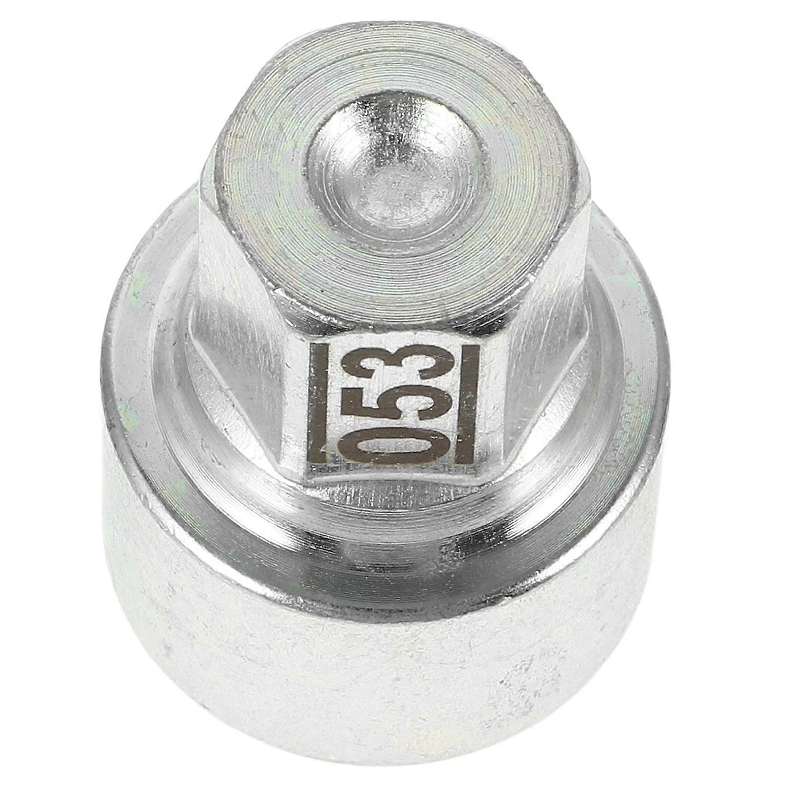 5Pcs Wheel Lock Lug Nut Automotive Socket Key For Car Tire Changing Compact Design Silver Color