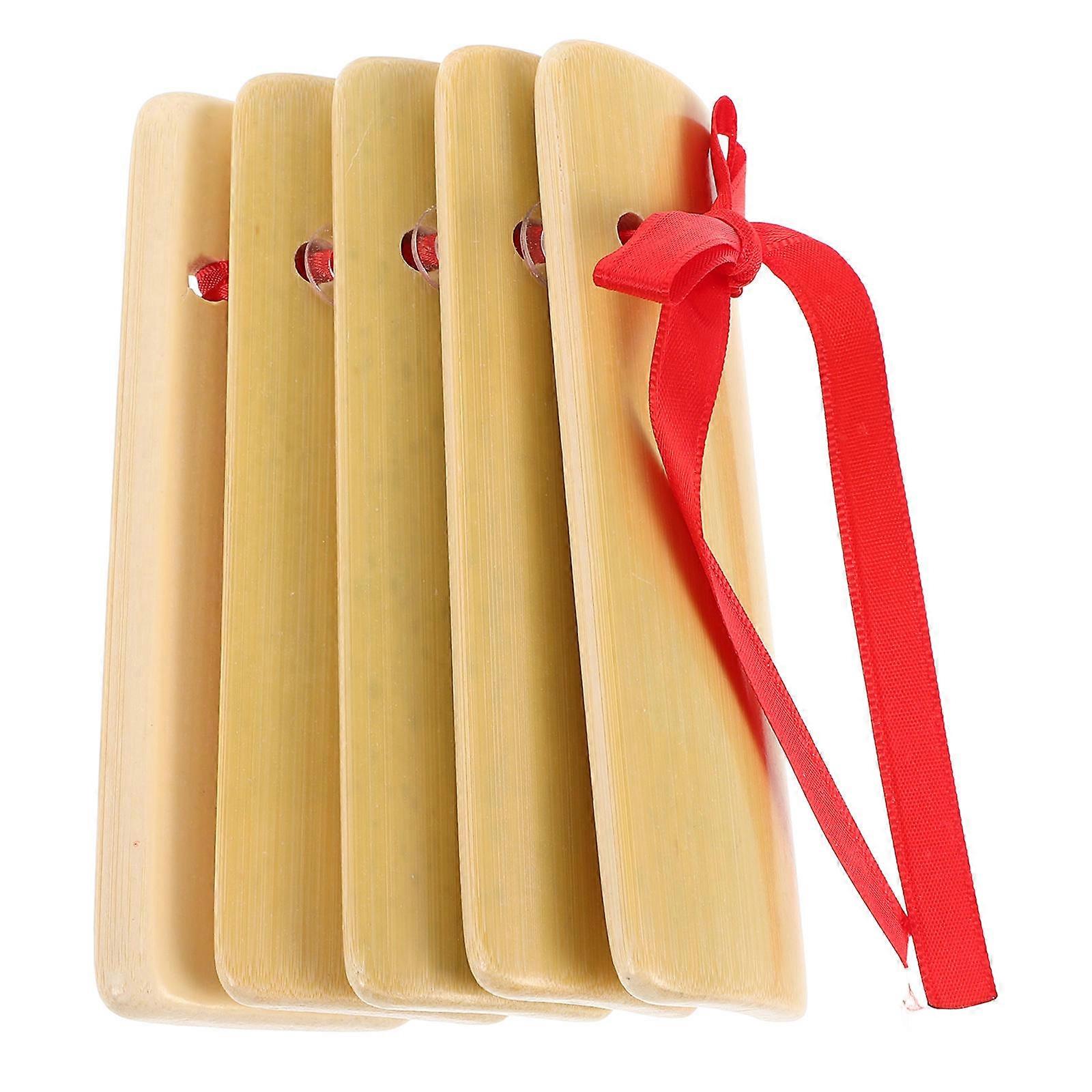 Portable Bamboo Clapper for Kids 20Pcs Chinese Allegro Instrument for Performance