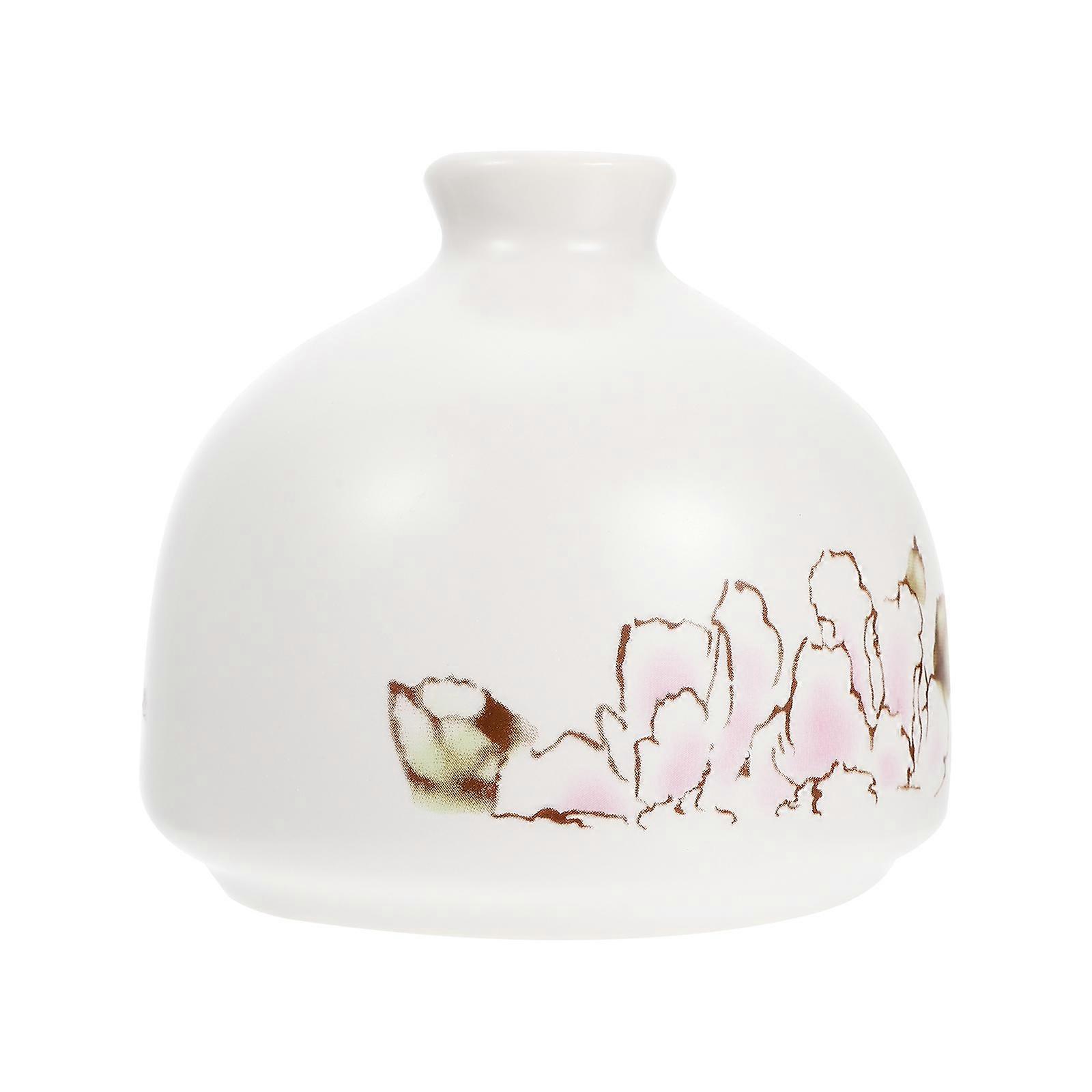 Ceramic Flower Holder White Vase for Decorative Purposes