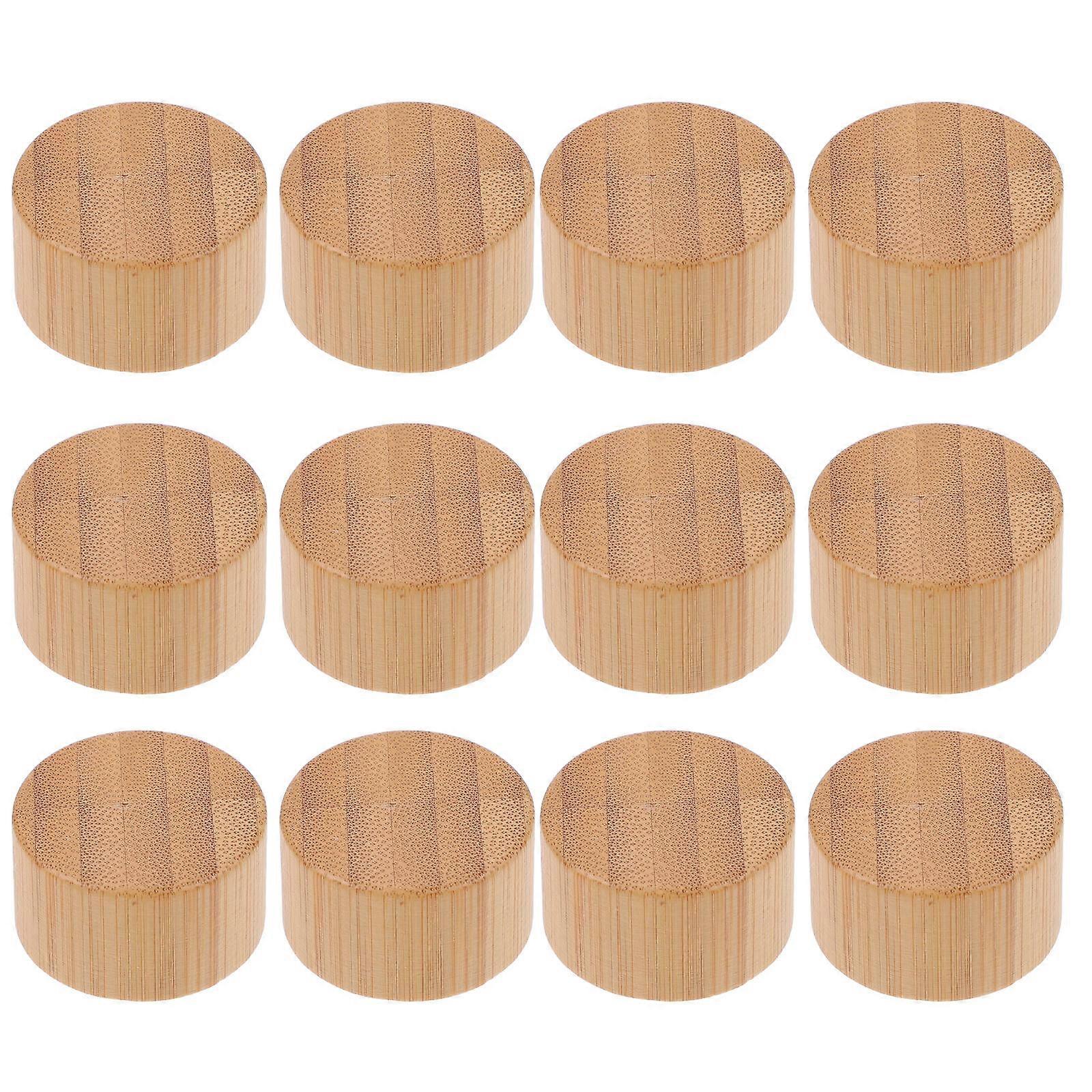 Durable Bamboo Essential Oil Bottle Lid Cover for Protective Use 24Pcs