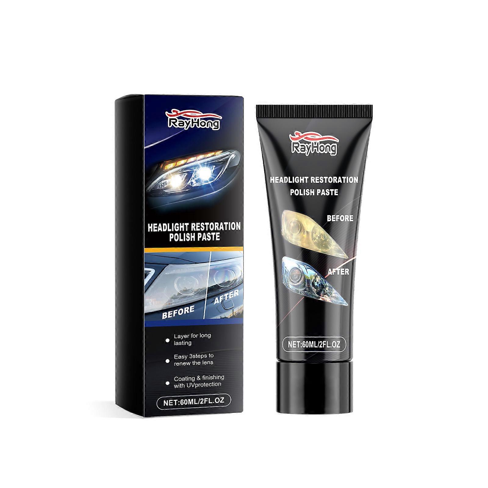 Scheinwerfer Polierpaste Auto Scheinwerfer Pflege Kratzer Reinigung Renovierung Polierpaste 60ml