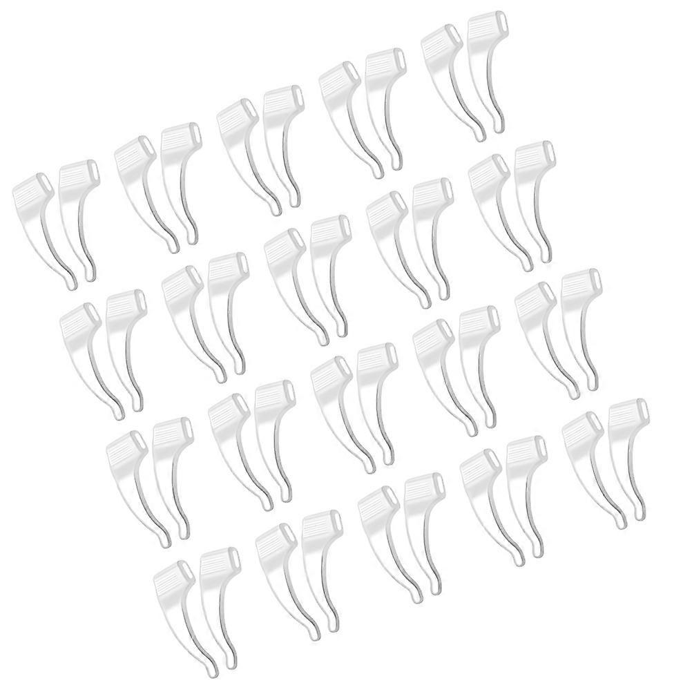 Portable Eyeglasses Ear Grips Silicone Holders for Comfortable Wear with 100Pairs