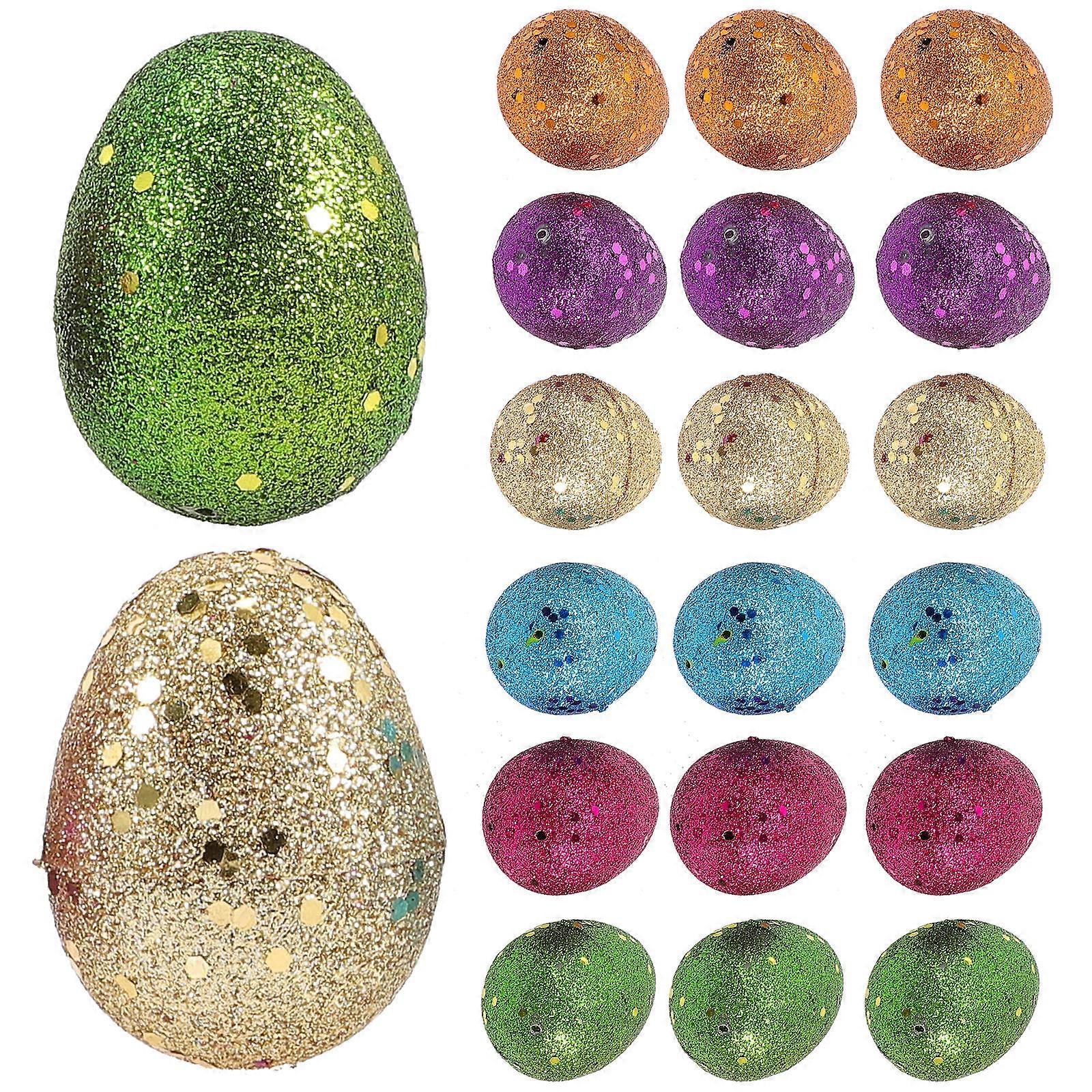 60 Pcs Assorted Color Easter Decor Candy Package Box For Celebration Activities Egg Shape Gift Packaging