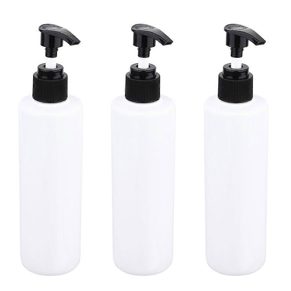 Shampoo Dispenser Bottle Pump Bottle for Liquid Holding 9Pcs White Set