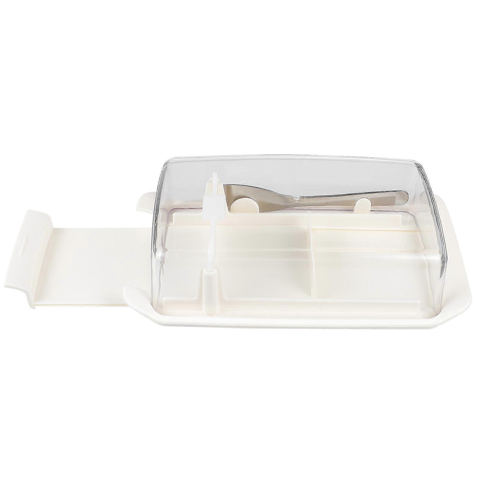 Butter Storage Box for Cutting 3Pcs White Household Storage Set