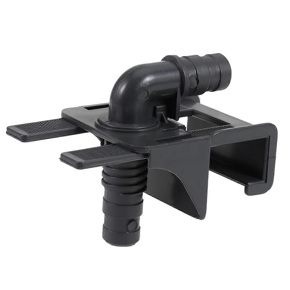 Fish Tank Fixed Clamp Holder for Water Pipe 2Pcs Black Plastic Durable