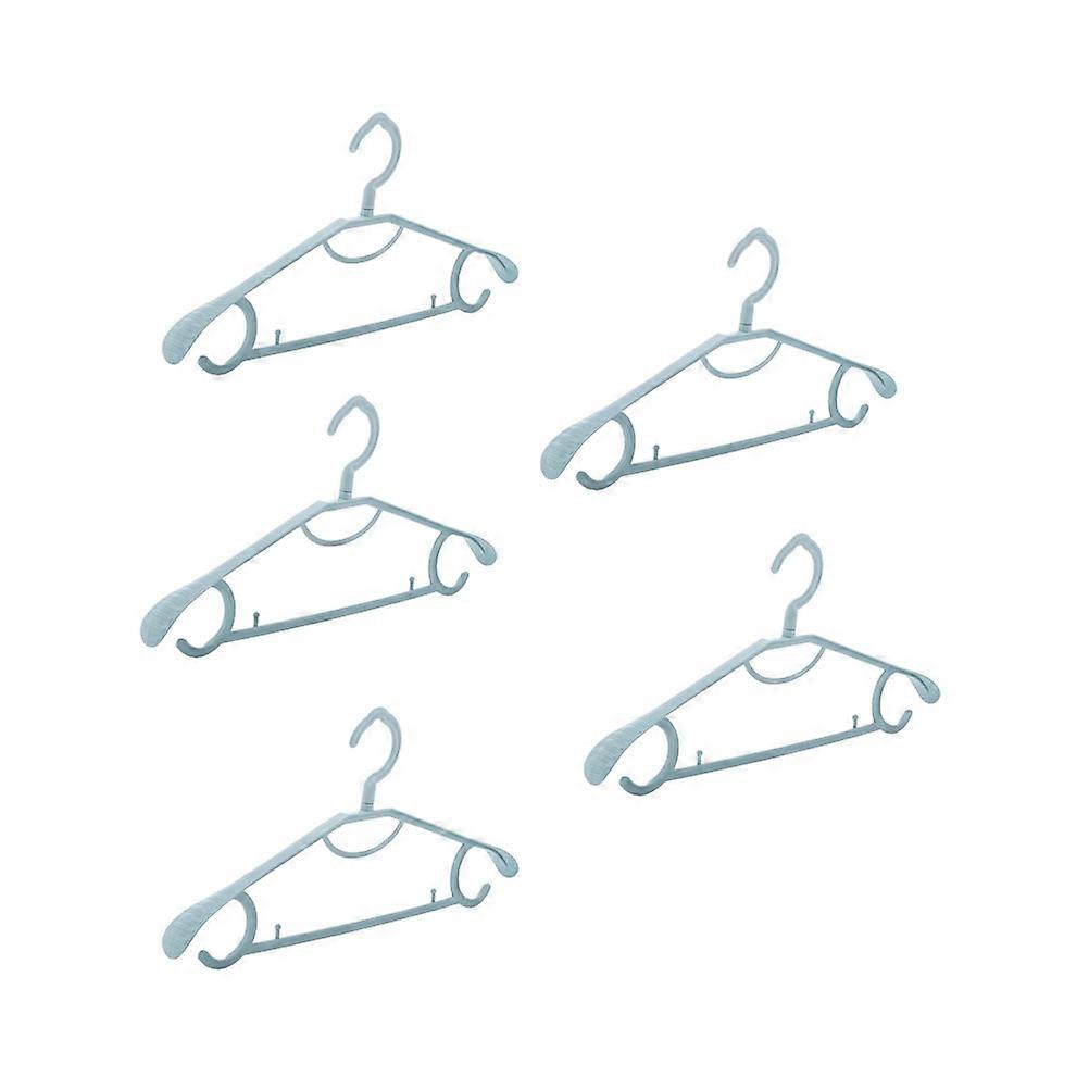 Blue Plastic Clothes Hanger for Clothes with Function 15Pcs Set