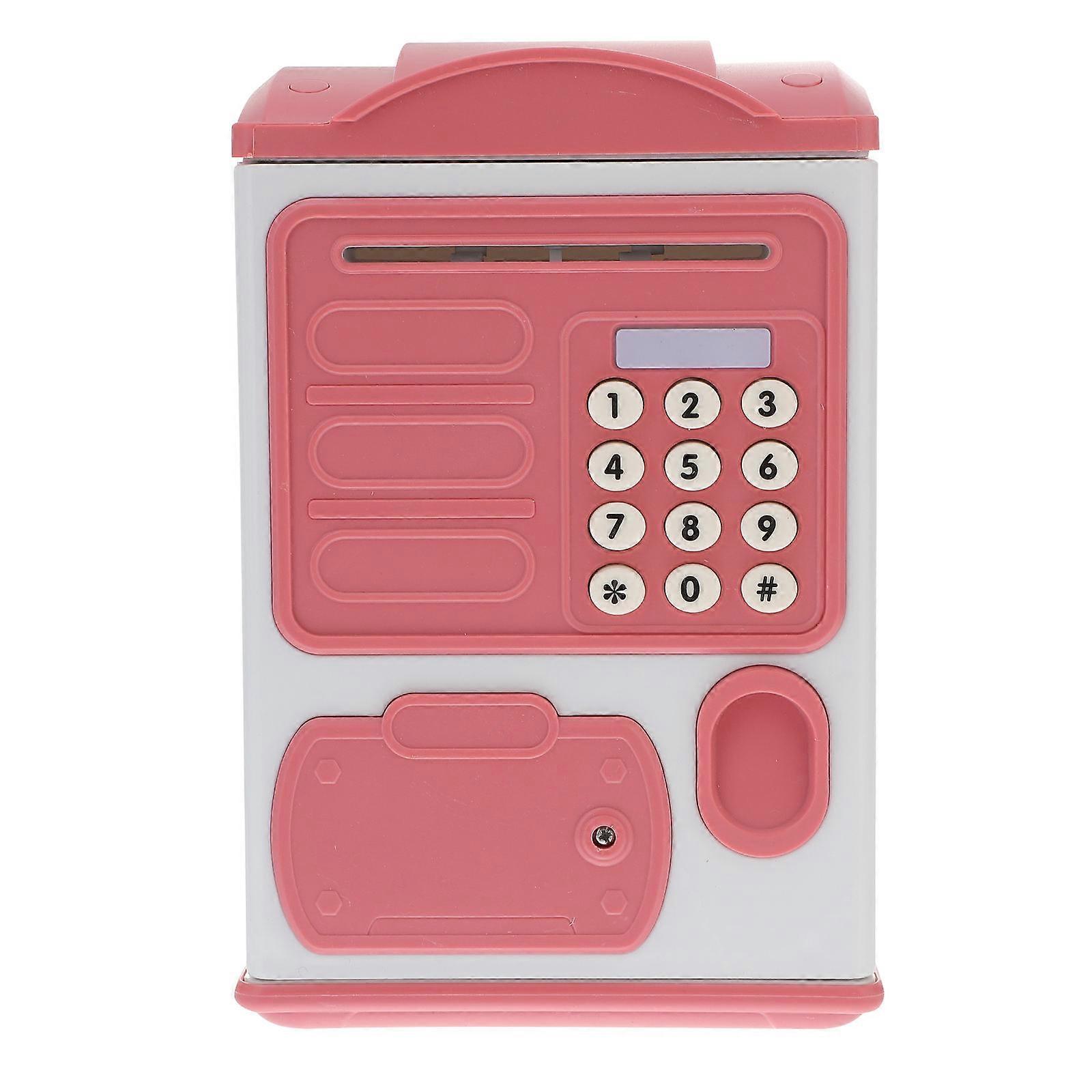Password Money Box Automatic Deposit Piggy Bank For Children Daily Savings Cartoon Appearance 7.9×5.1×4.3in 1Pack