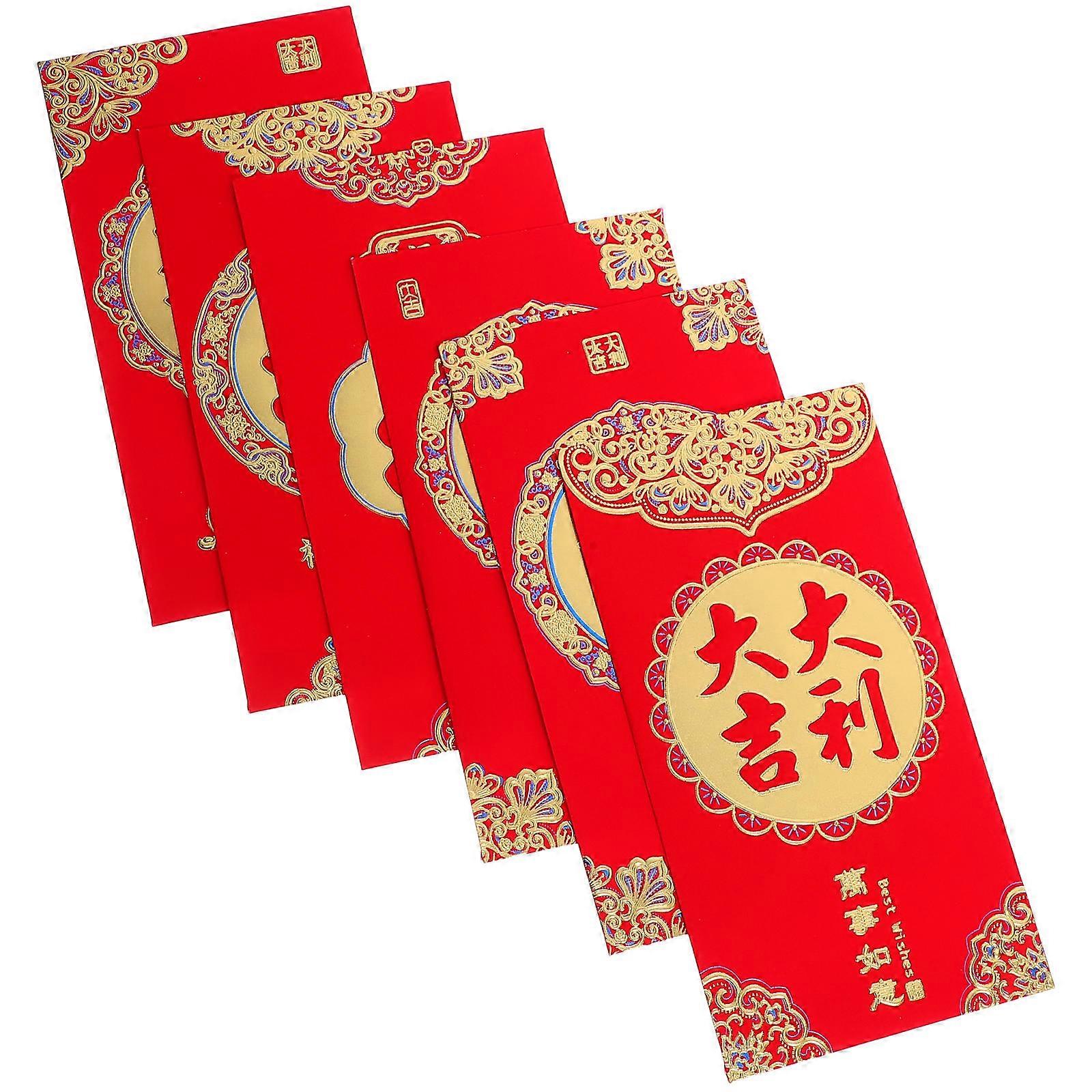 Chinese New Year Red Envelopes Paper for Storage Use 108Pcs Set