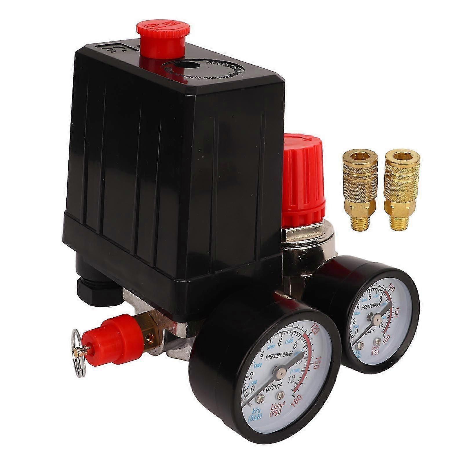 2025 Seneste model luftkompressor trykafbryder kontrolventil 0180PSI hurtig