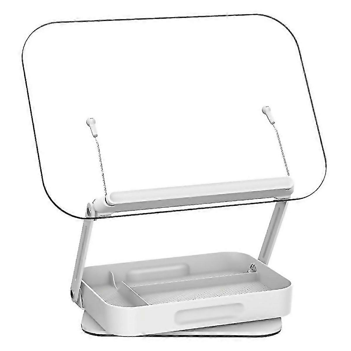 For R22h Adjustable Rotating Foldable Laptop Tablet Book Holder Stand With Bottom Storage Box