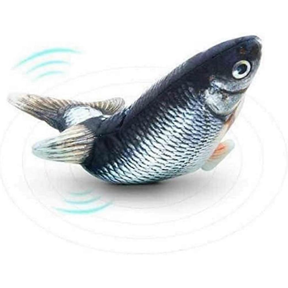 Chok Electric Moving Fish Interactive Plush Toys jumping fish USB electric fish cat toy wagging tail jumping fish plush