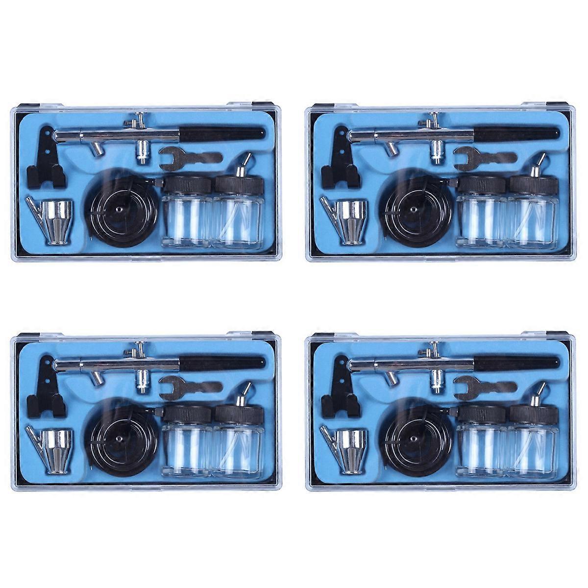 Siphon Feed Dual Action 0.35Mm Airbrush Kit Tool Art Painting