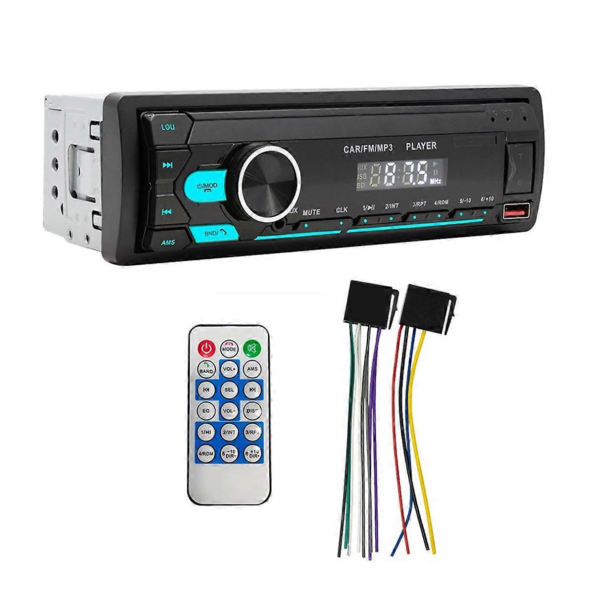 Single Din Car Stereo Bluetooth FM USB AUX SD MP3