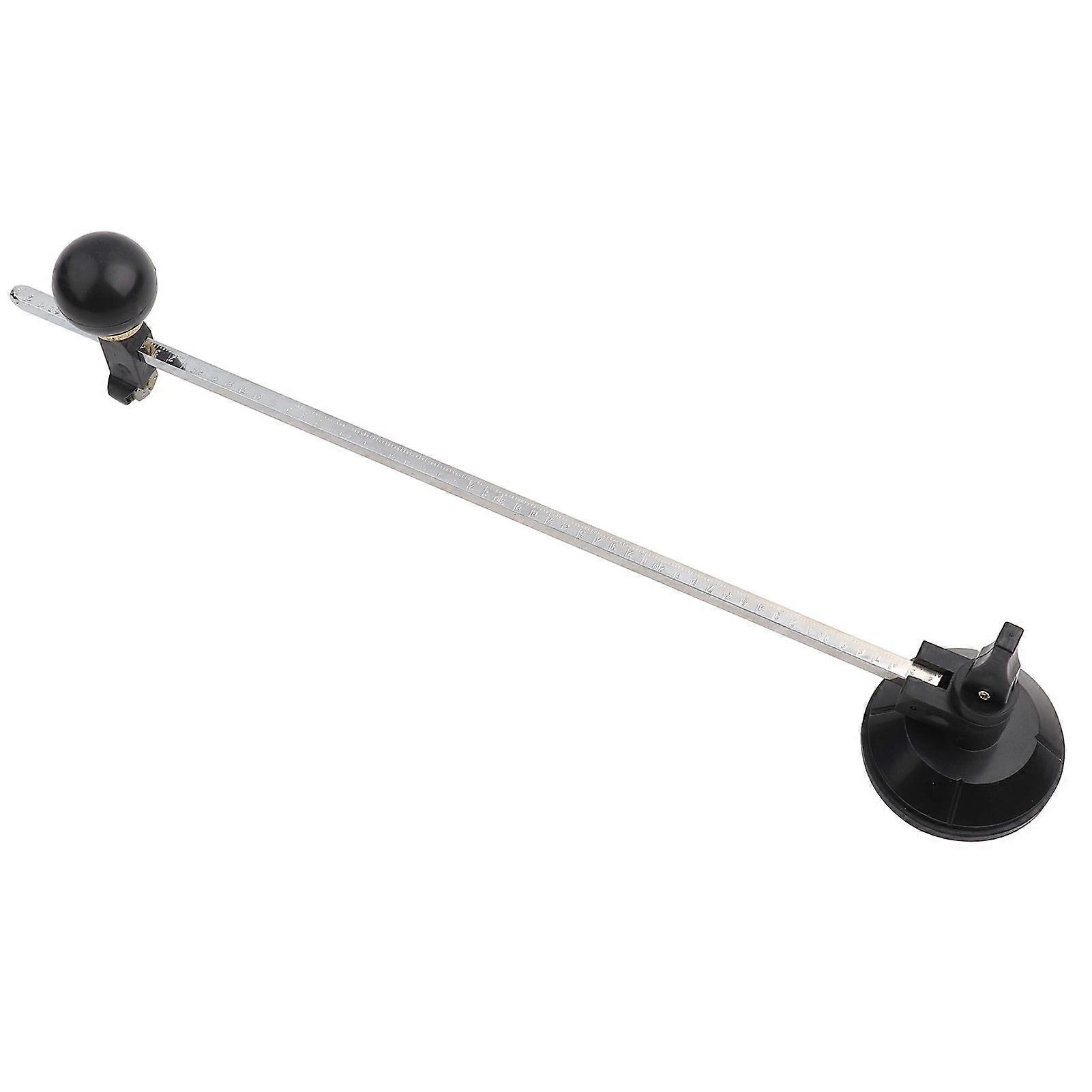 Glass Cutter 6 Wheel Compasses Circular Cutting Cutter with Suction Cup Circle (#2)