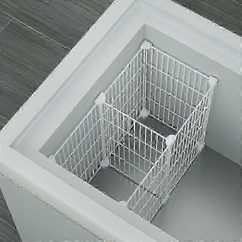 Adjustable Multi-Layer Freezer Organizer for Ice Pops and Food Storage with Ventilated Shelf Design to Maintain Freshness