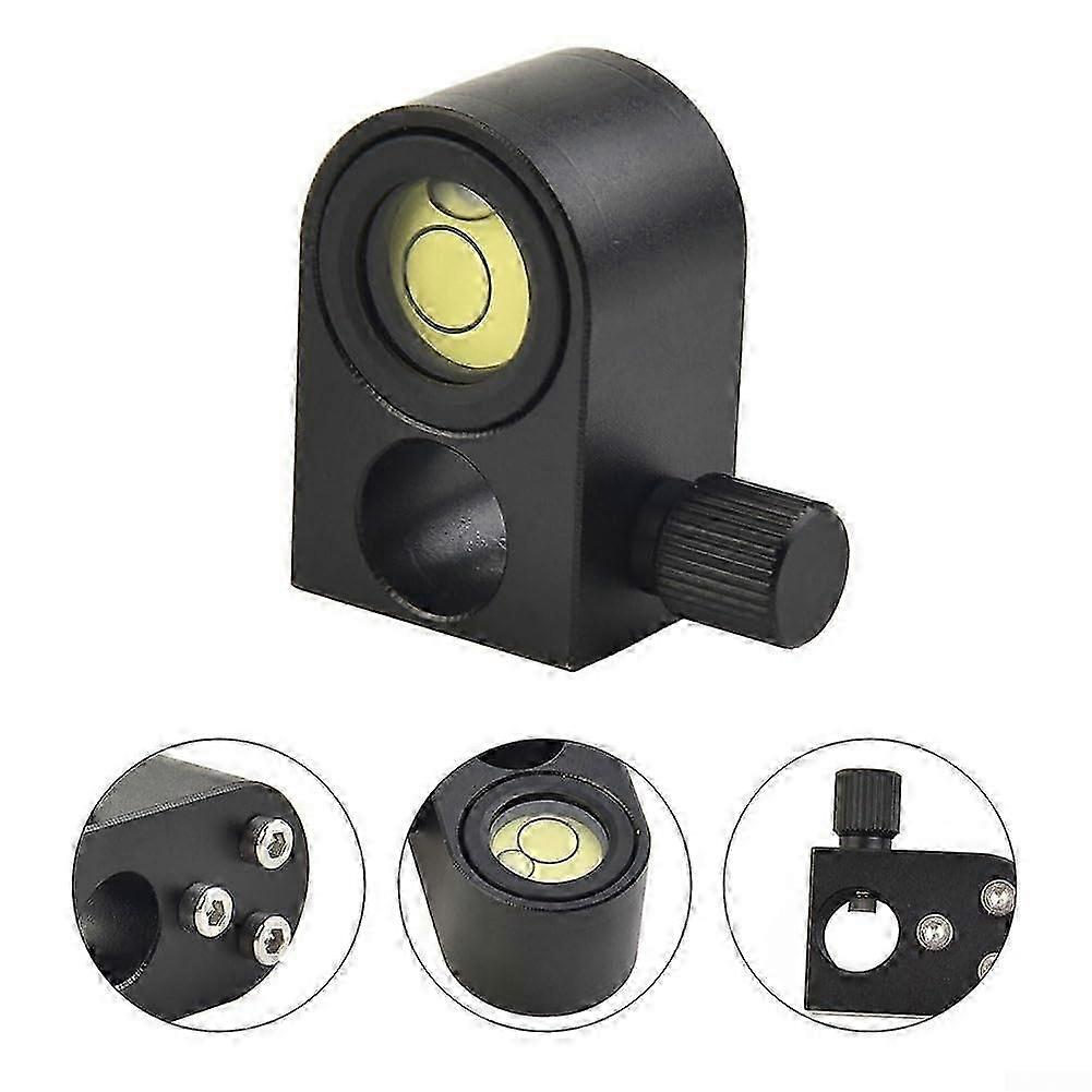 A precise 12mm spirit level for mini rods improves measurement accuracy (A).