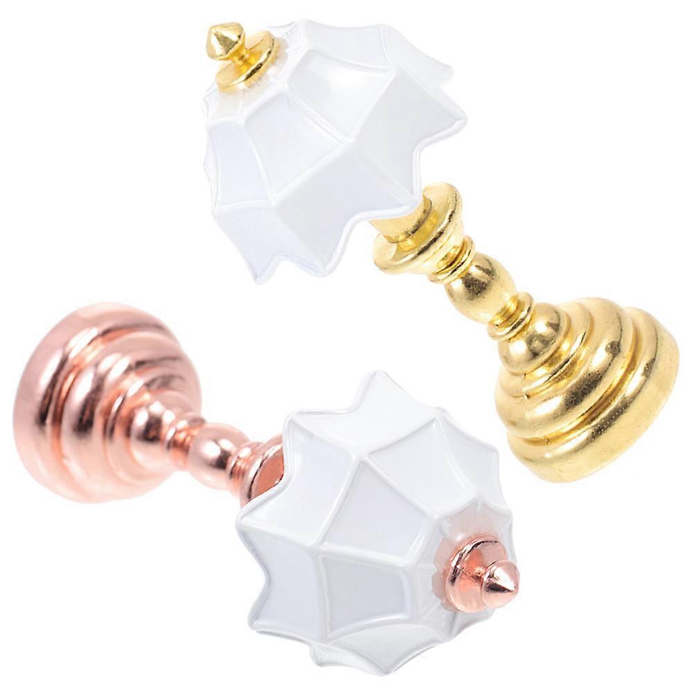 Mini Delicate Bedside Lamp Miniature Lamp Decoration for 8Pcs