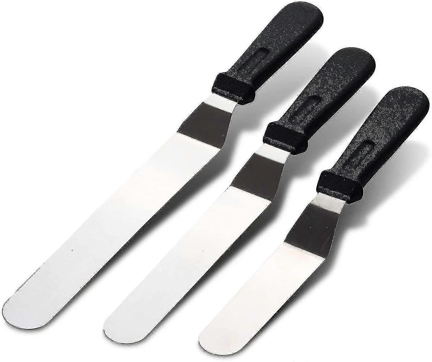 Angled Pastry Spatulas - 3pcs Angled Pastry Spatula Angled Palette Spoon