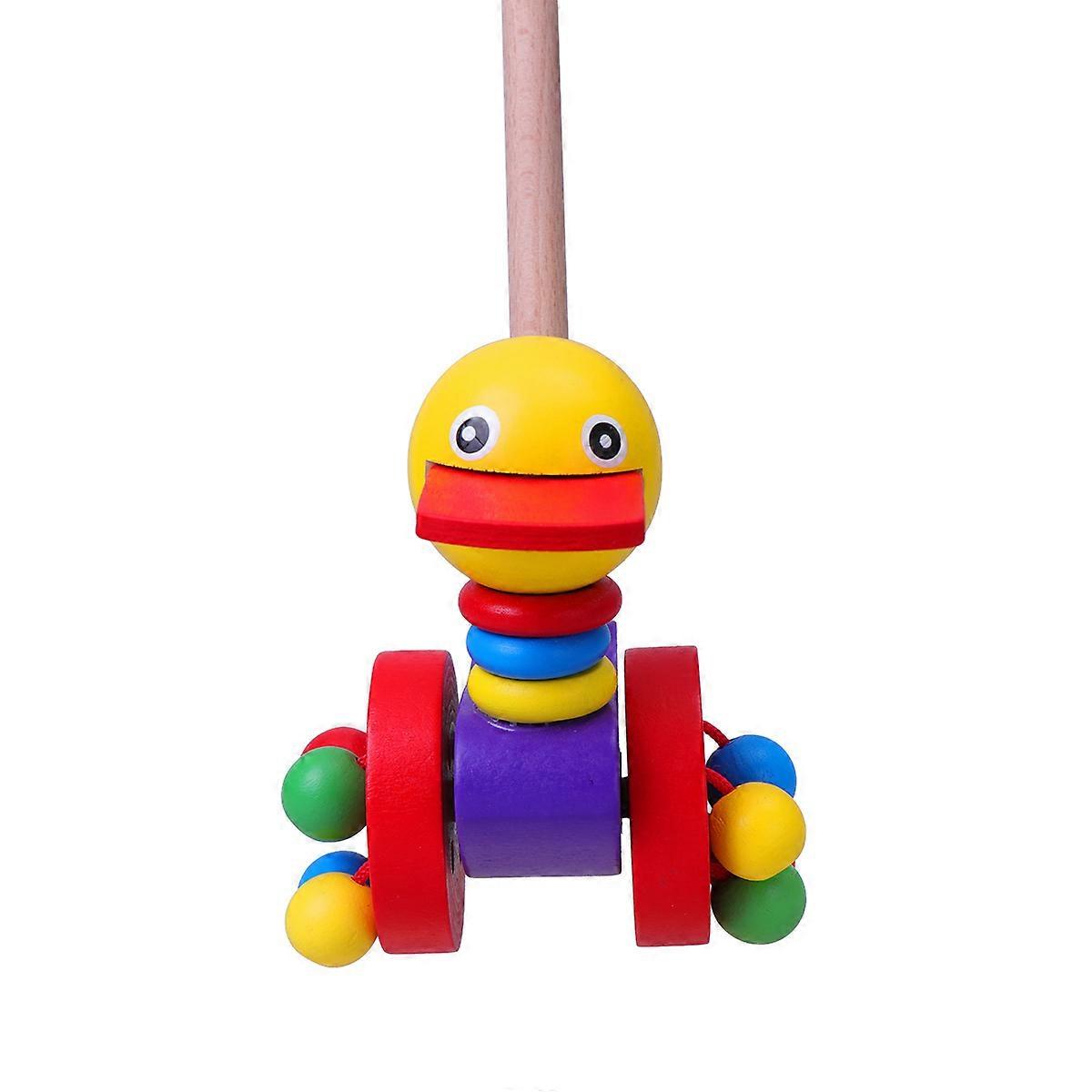 Infant Push Walker 2Pcs Baby Walking Toys Assorted Color Early Childhood Development Engaging Cartoon Shape