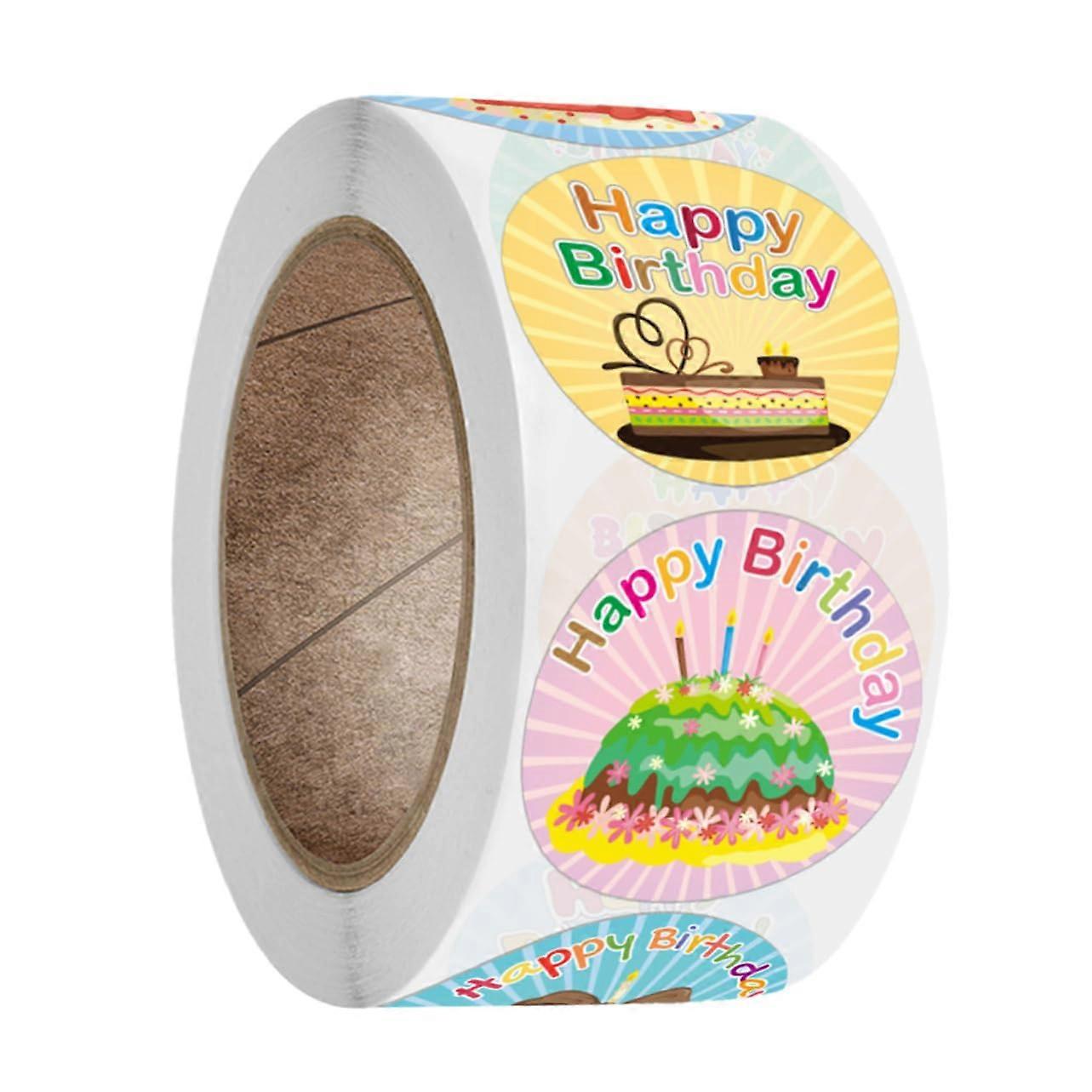 Birthday Stickers 500 Pieces Colorful Stickers Notebook And Bag Stickers Safe Material