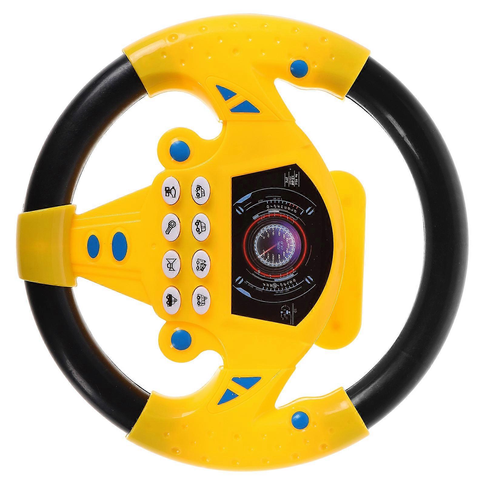 Toddler Steering Wheel Interactive Toy for Kids with Educational Features 2Pcs