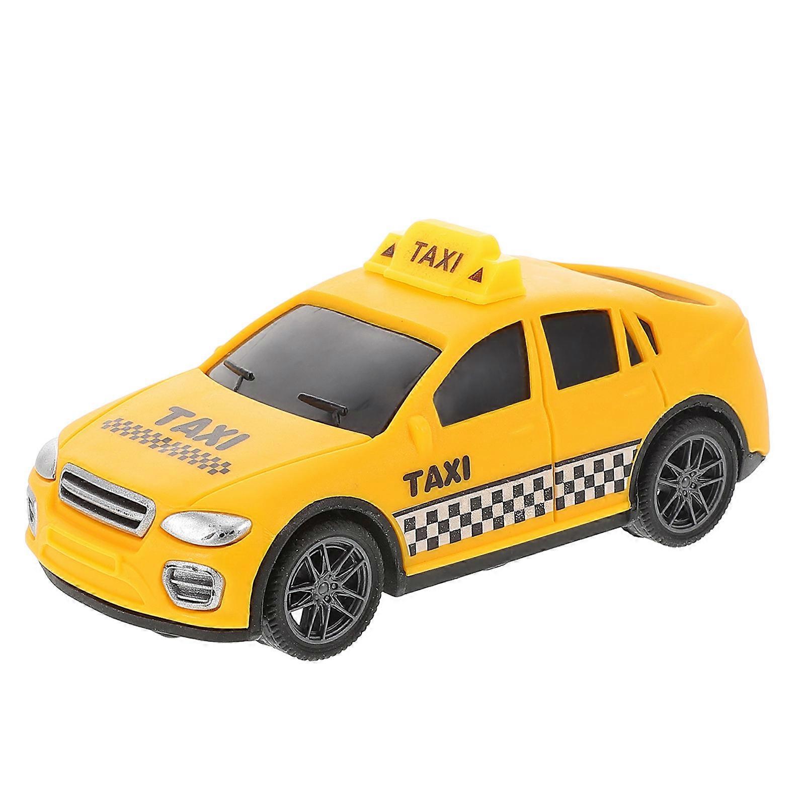 Pull Back Car Toy Inertial Car Model for Kids Playing Plastic Yellow