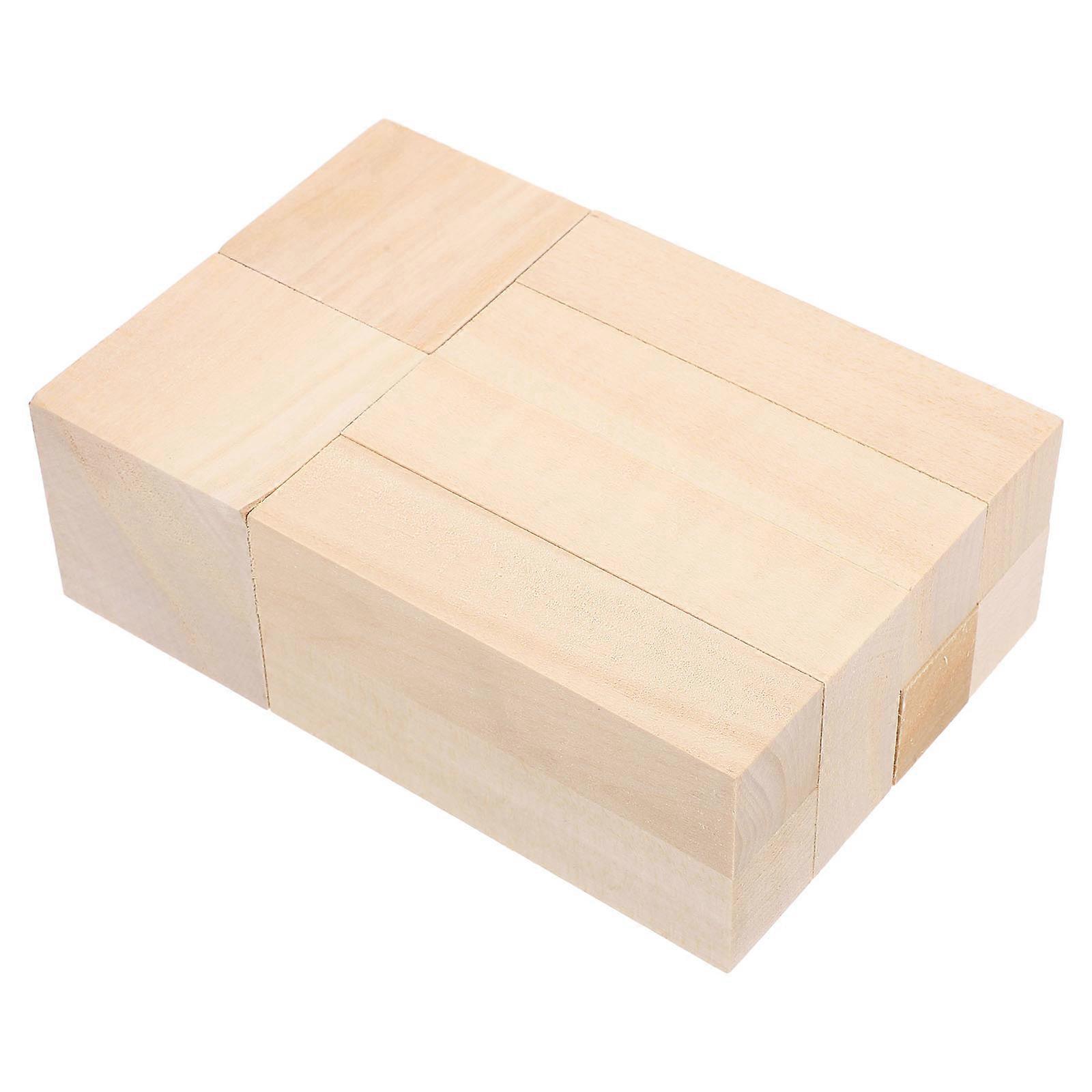 Basswood Carving Block for Craft 10Pcs Wooden Blocks for Whittling and Carving