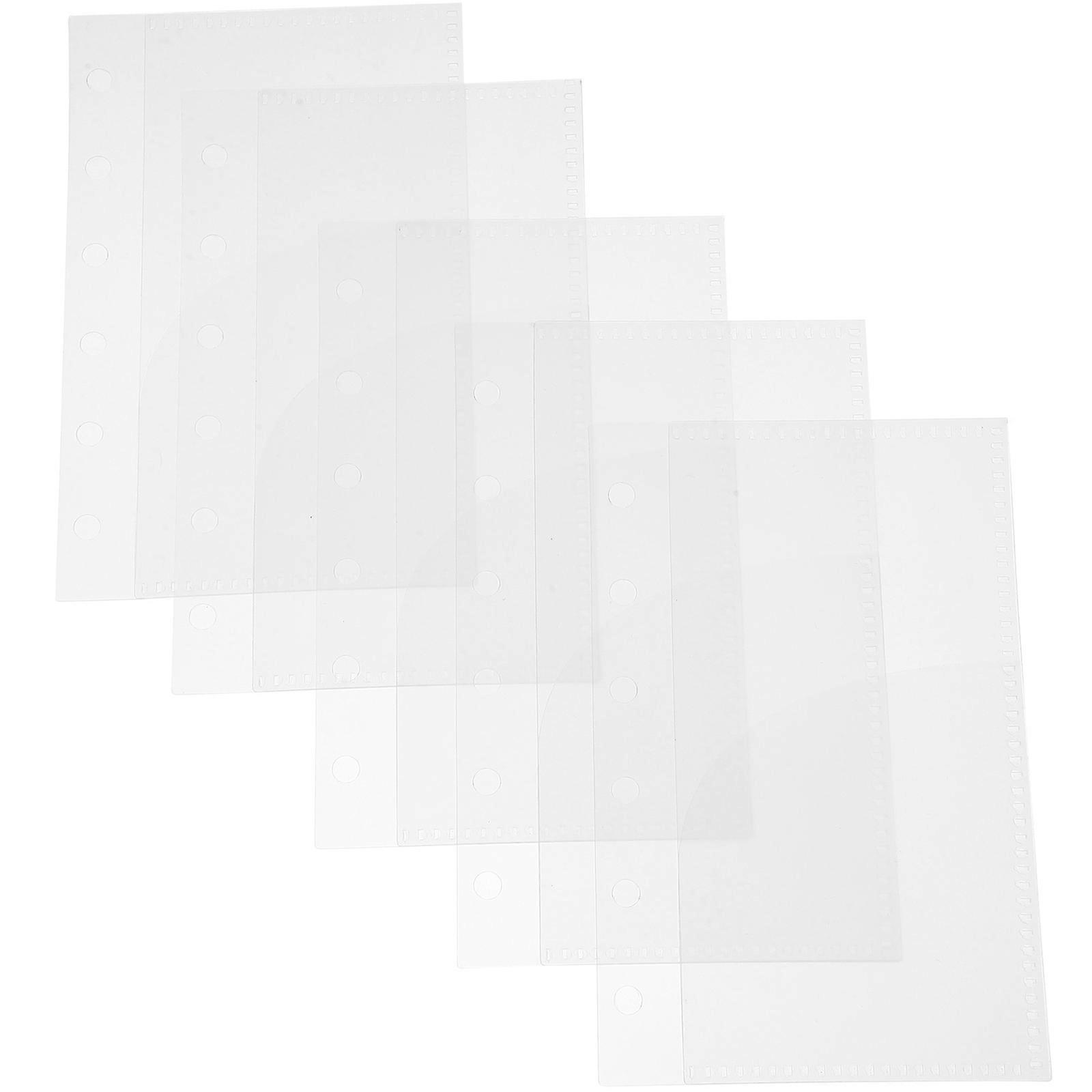 Multi-Use Budget Insert Binder Pockets for Storage 15Pcs White PP Material