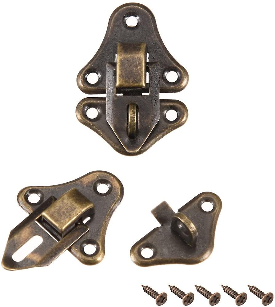 Retro Style Decorative Latch Jewelery Box Catch Screw 2pc