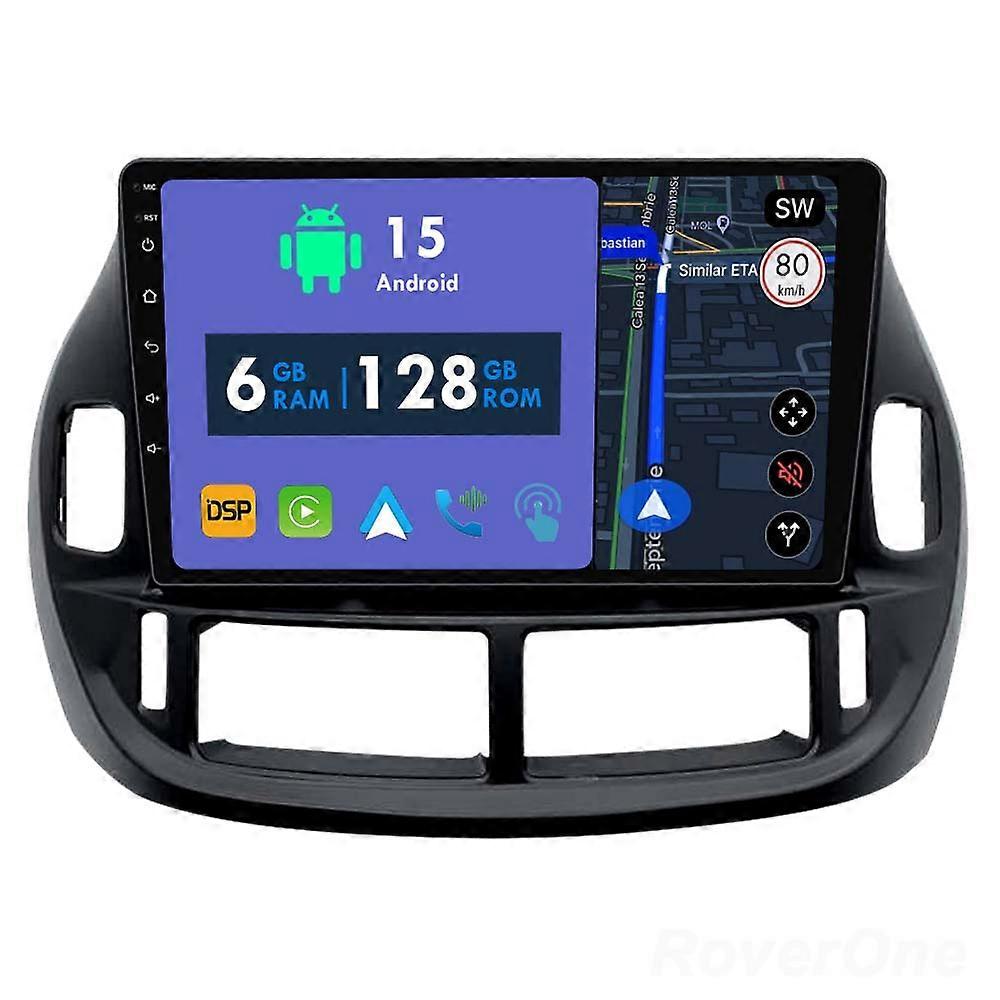 Car Radio 6G+128G CarPlay GPS Navigation Head Unit for Toyota Estima ACR30 2000 - 2005 Android Auto Bluetooth Stereo Touch Screen