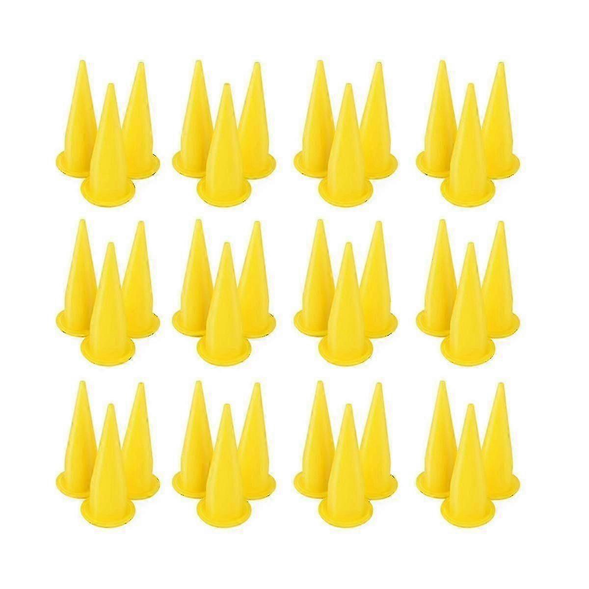 Yellow Cone Nozzle 50-Pack for Bulk Caulking Tool - New Replacement Nozzles for Caulking Applicator（New Arrival）