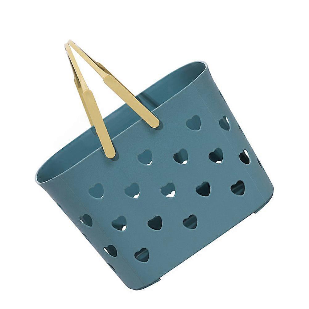 1pc Plastic Organizer Storage Basket Shower Caddy Bin Organizer with Handles