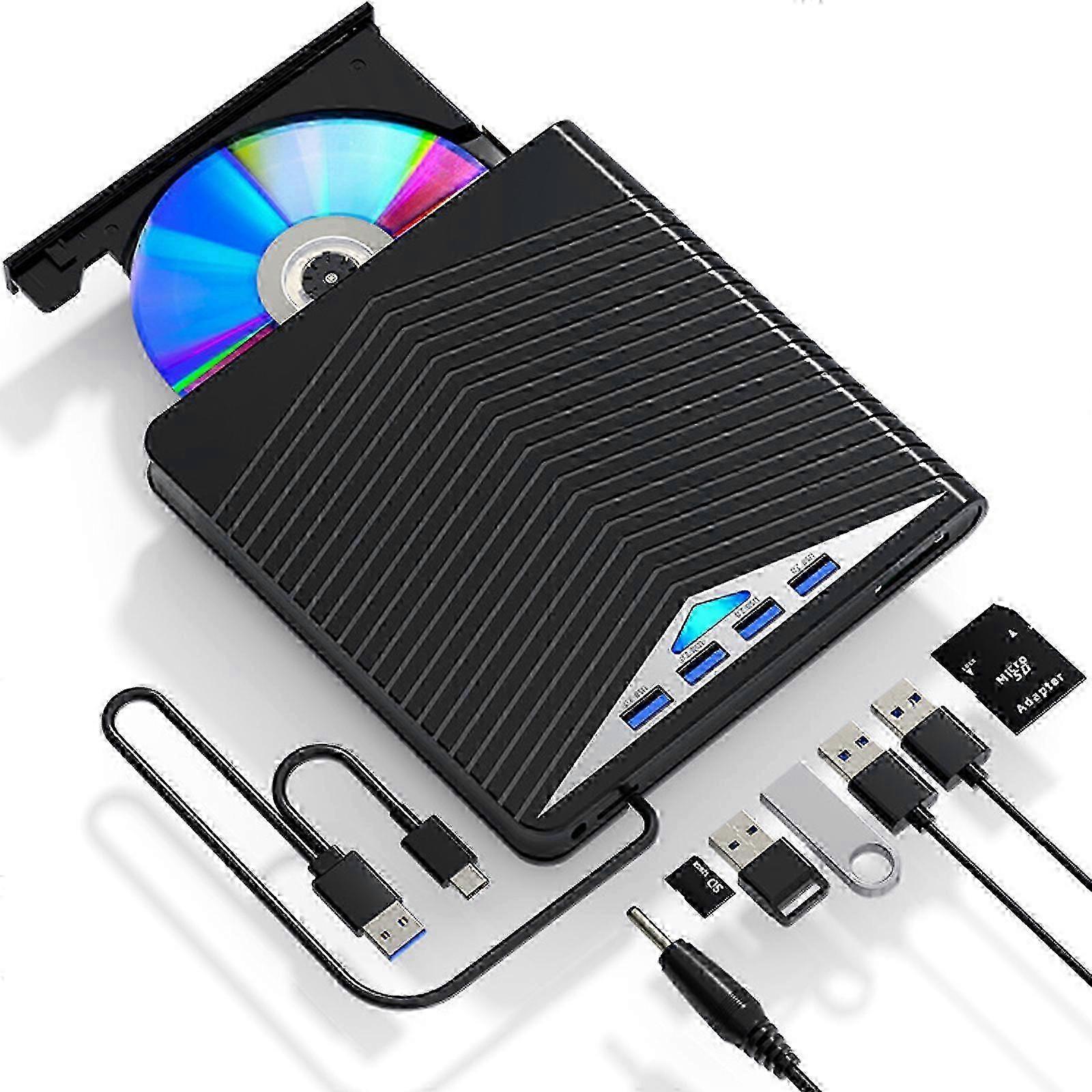 External CD DVD Drive USB 3.0 CD Burner DVD RW Player Portable CD/DVD Reader Writer External USB DVD Drive External Fast