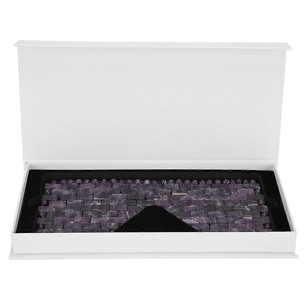Jade Stone Eye Mask Cooling Sleeping Eye Mask Cold Therapy Eye Treatment MassagerAmethyst