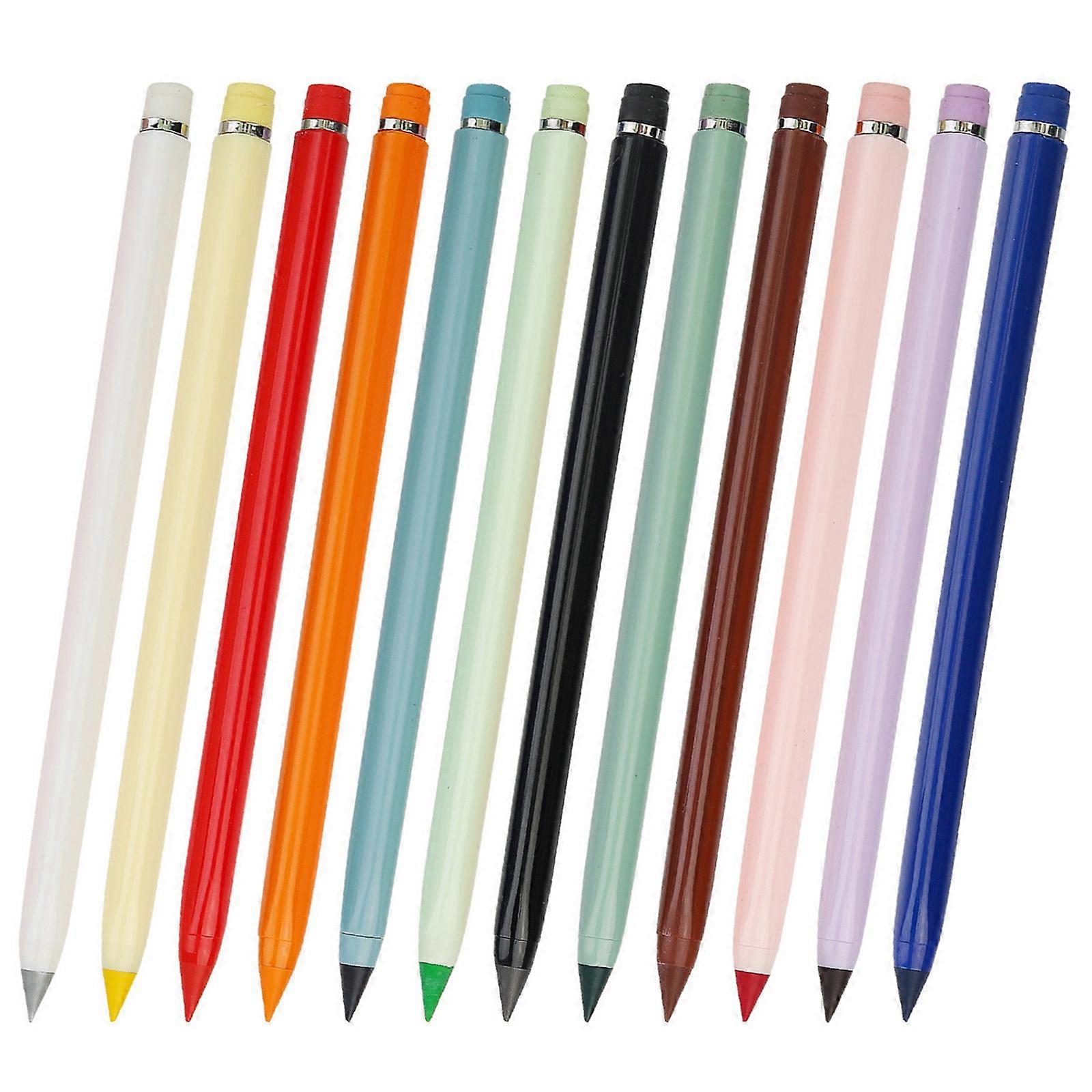 12 Erasable Colored Pencils Suitable for Students, Hobbyists, and Office Workers Assorted Colors Erasable Pencils Multicolor