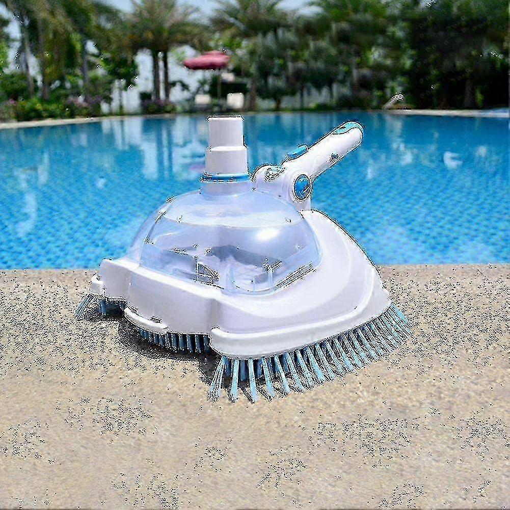 Pool Vacuum Head Accessory - Durable Brush for Bottom Cleaning in Garden Pools