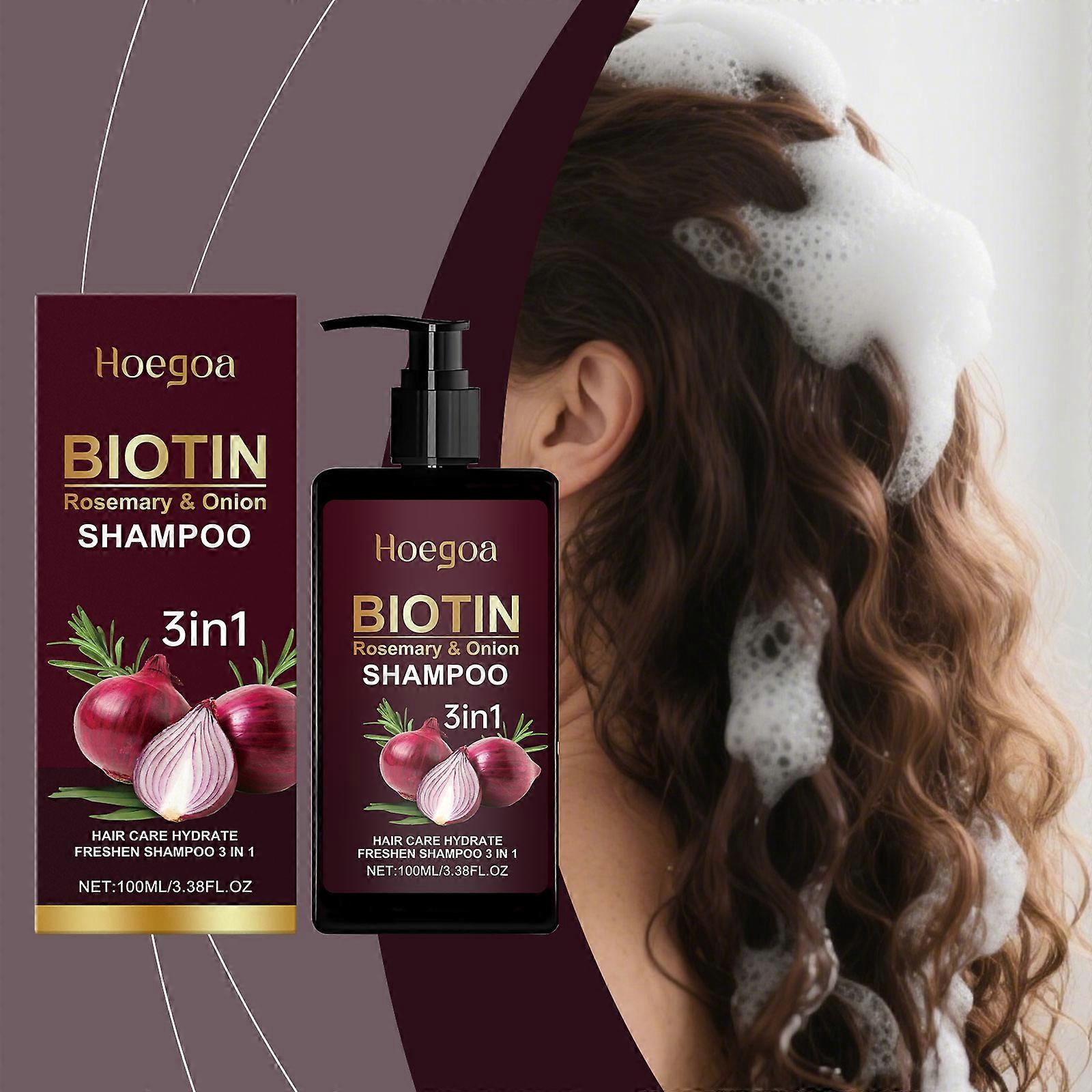 Hoegoa The Three-In-One Shampoo Gently Cleanses, Strengthens Hair, Makes It Smooth, Shiny And Moisturizes The Scalp, Leaving It Clean And Refreshing