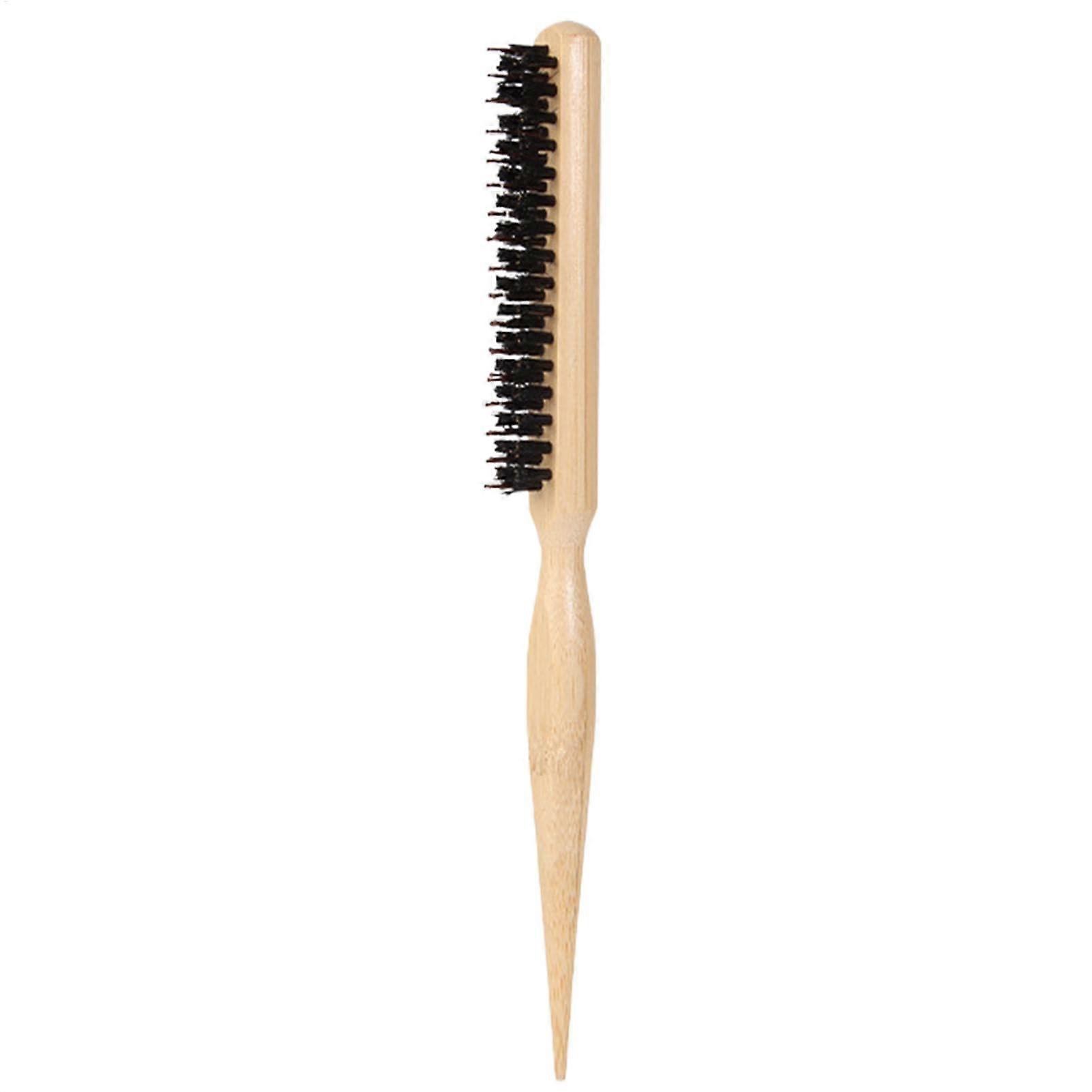 Teasing Comb Nylon Bristle Styling Brush For Volume Tail Comb For Fine Hair Detangling Defining And Separating Curls