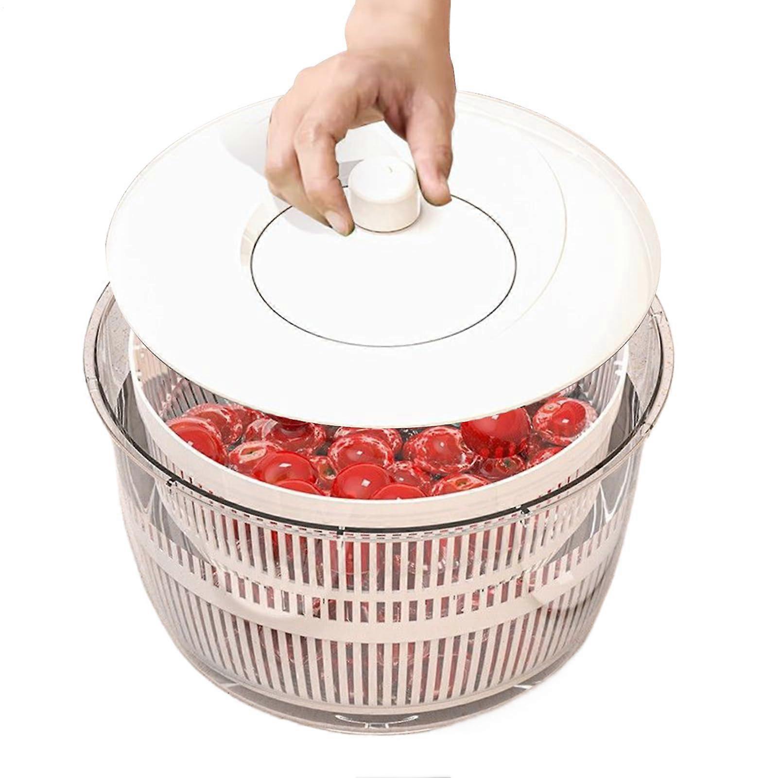 Fruit Cleaner Spinner Strainer Vegetable Washing Basket Kitchen Gadget Salad Making