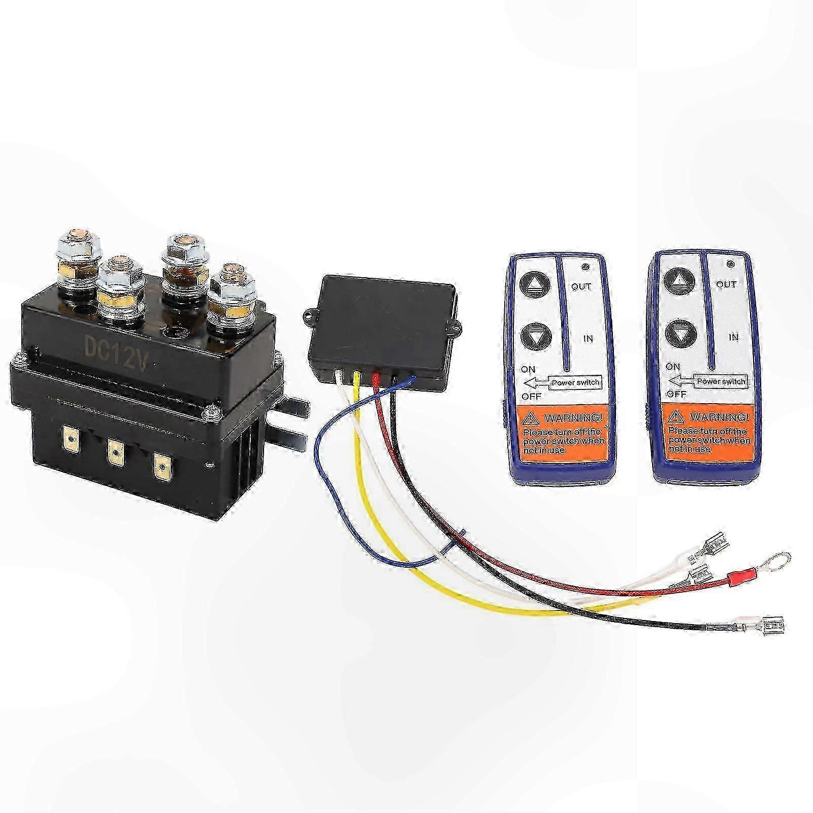 12V 250A Winch Relay Wiring Kit for Off-Road Use with Remote Connection Components Edition 1110