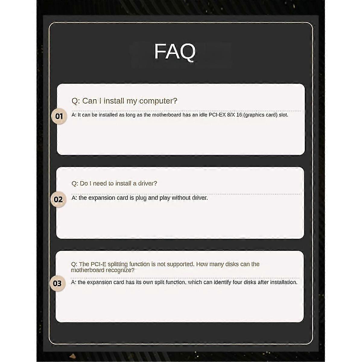 64GT/S PCI-E 3.0 x8 έως 4 θύρες M.2 M-κλειδί -κλειδί επέκτασης κάρτα για NVME 2230 2242 2260 2280 22110