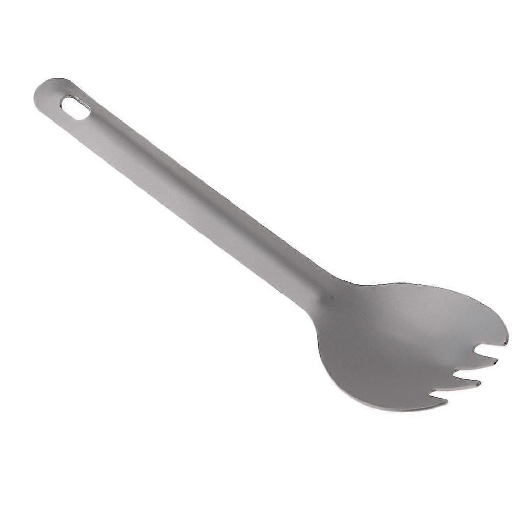 titanium spoon fork spork for outdoor tableware with buckle