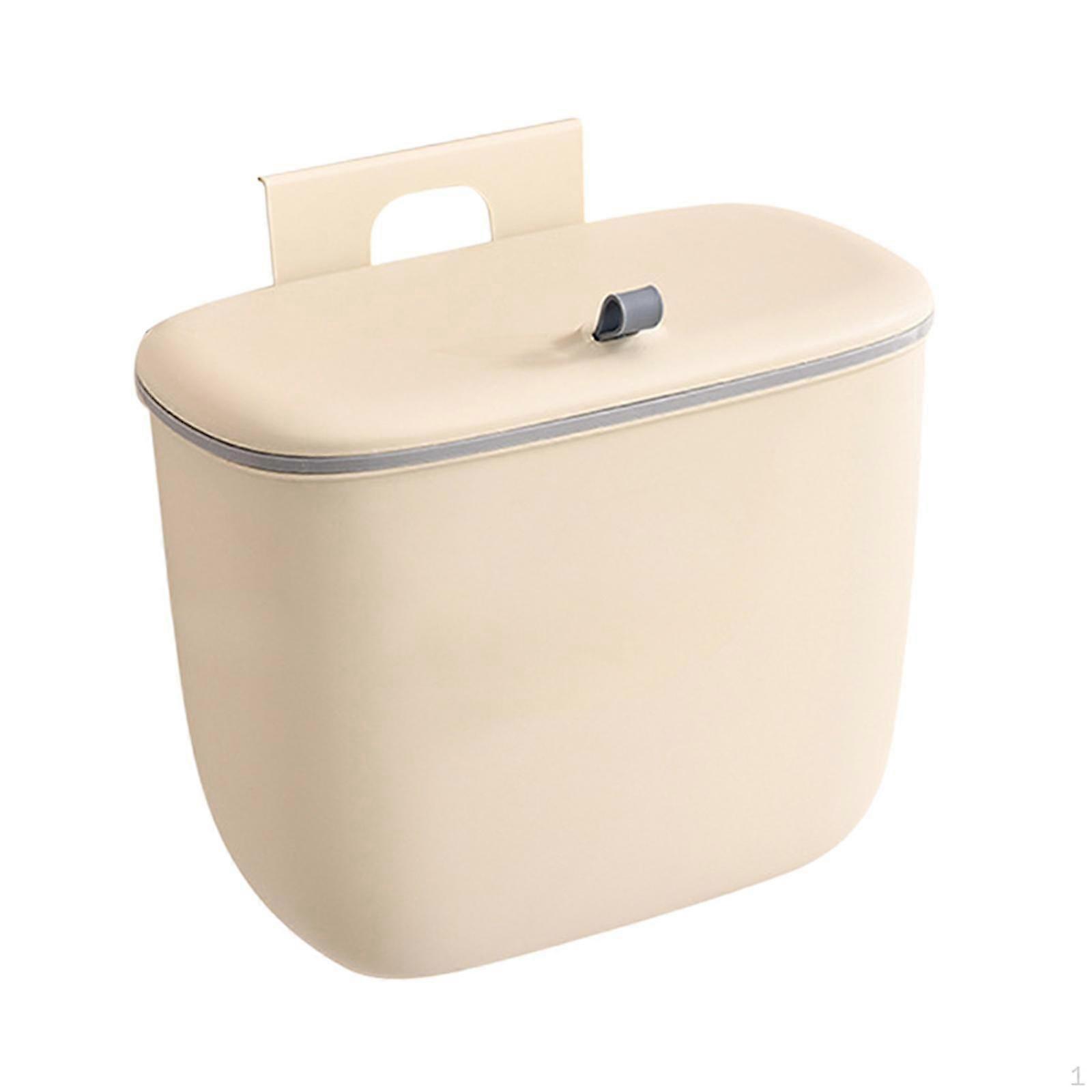 Compost Bin Garbage Can Wall Mounted with Lid Bucket Mountable Trash Food Waste for