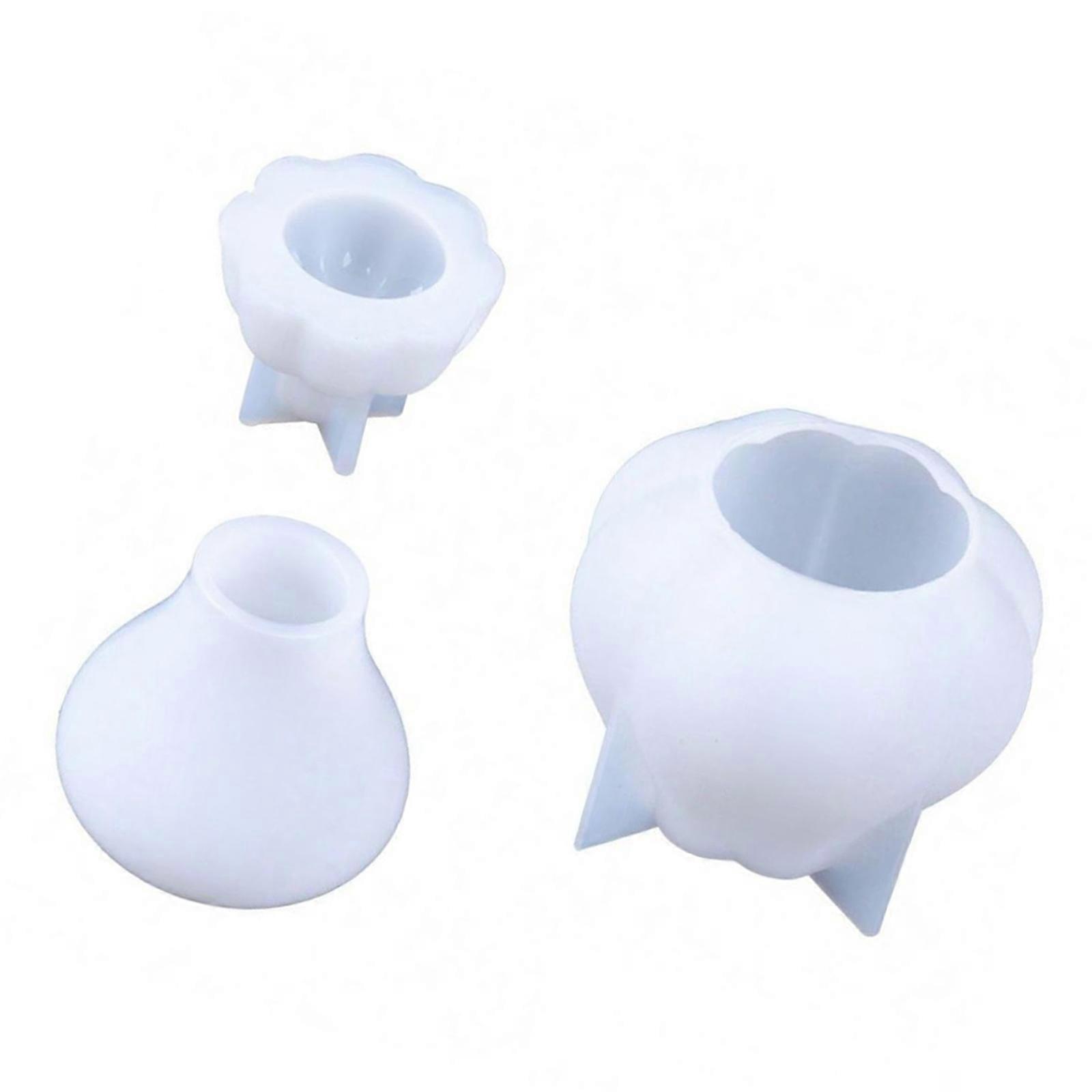 3 Count Elastomer Cast Set Vegetable Shape Craft Canisters Temperature Proof Substance Holy being Family DIY Projects and Gift Making Multicolor