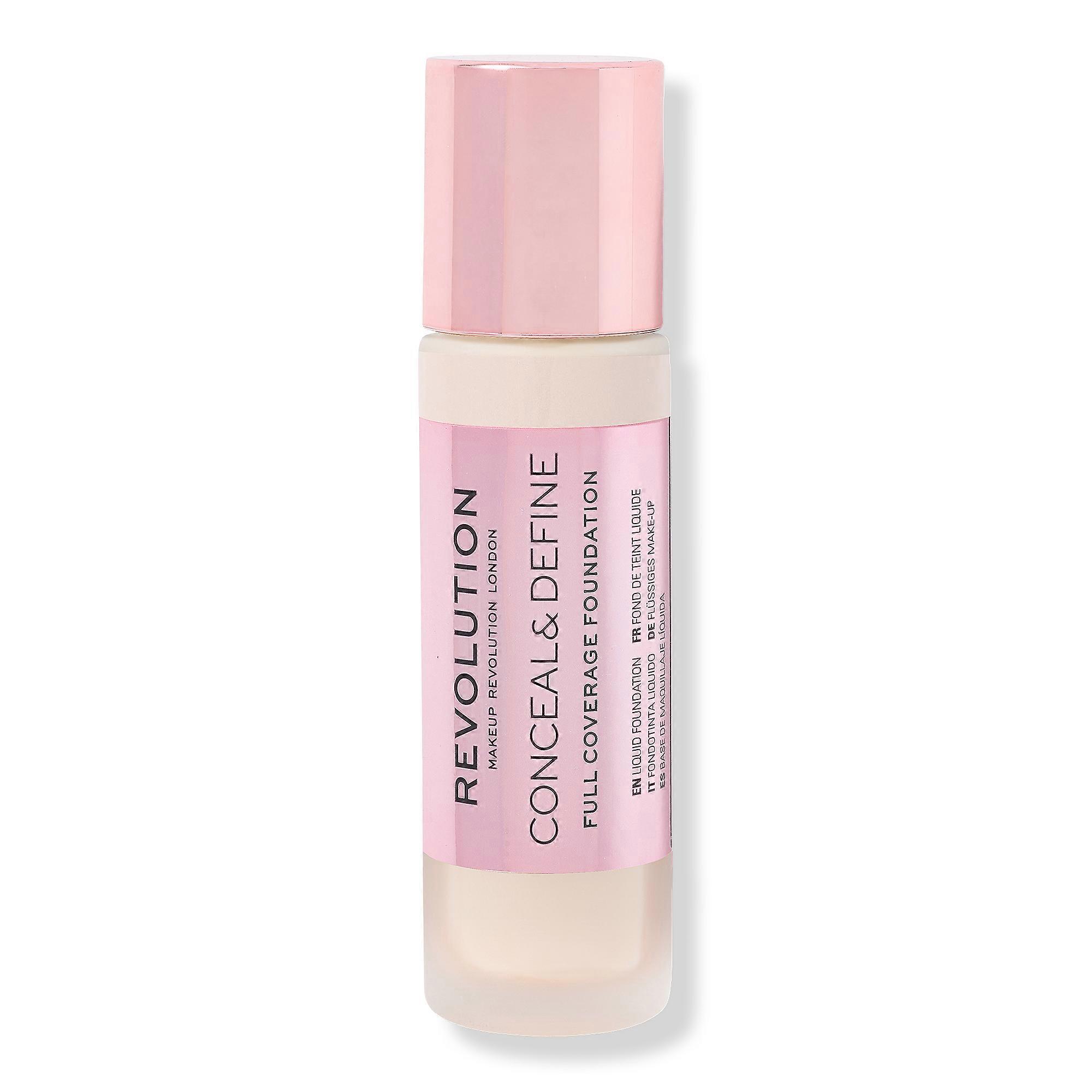 Makeup Revolution Conceal & Define Full Coverage Foundation, F1, 0.8 Oz