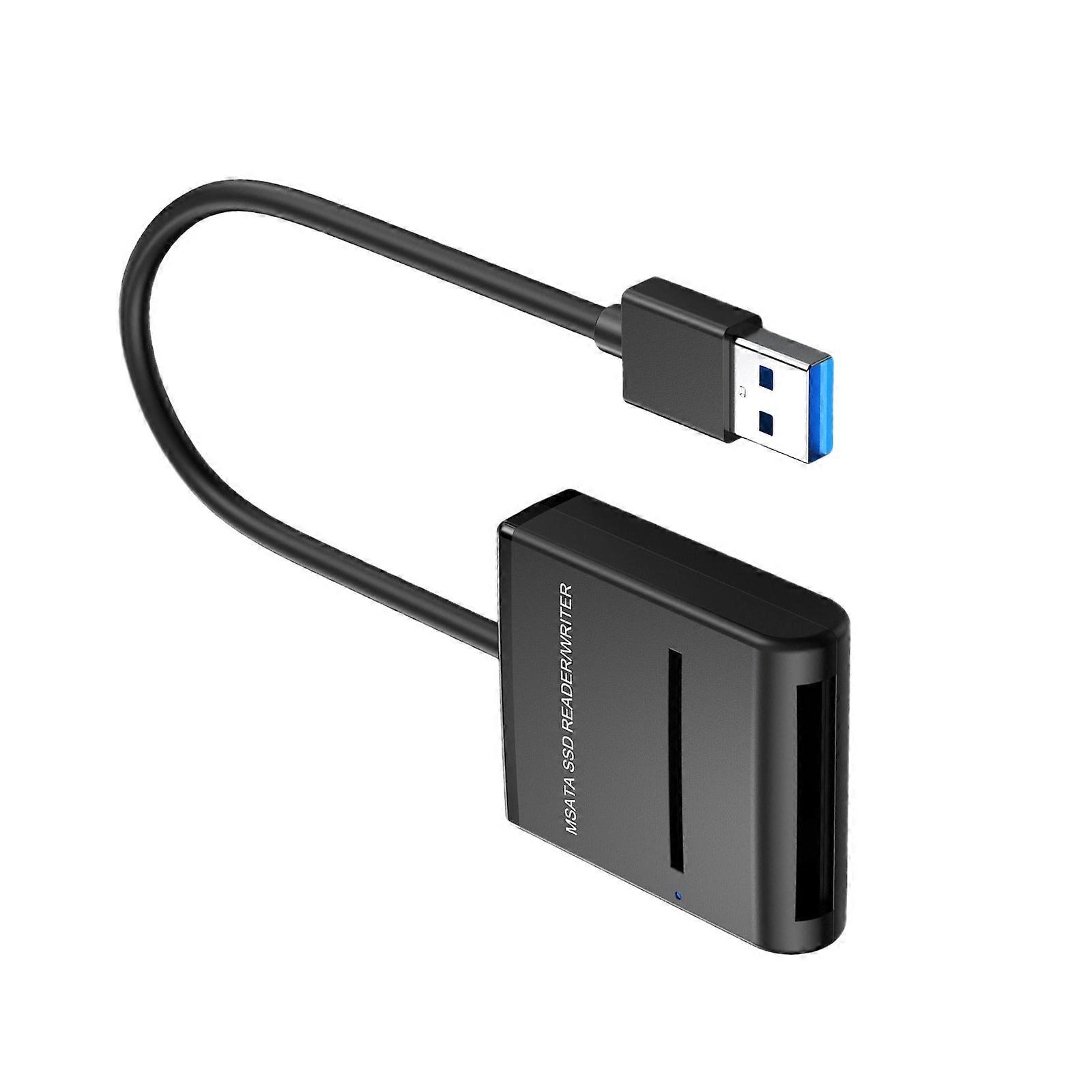 MSATA SSDs Enclosure USB3.0 Type C Fast Speed Interfaces Travel Friendly Storage Solution for Photographers Multicolor