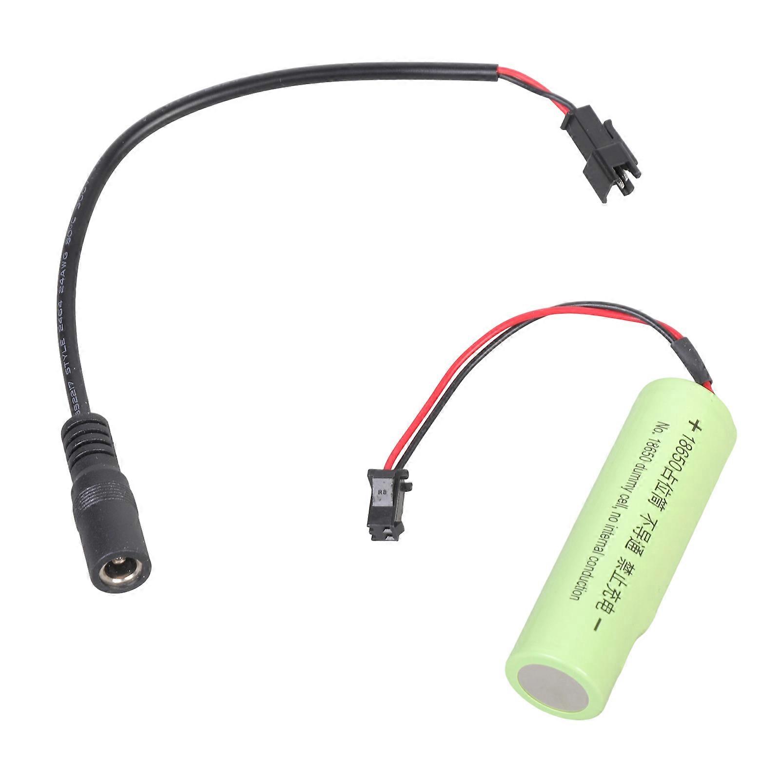 18650 0V Dummy Battery Power Adapter Replacement Battery Shell Placeholder for Electronic Gadgets Multicolor