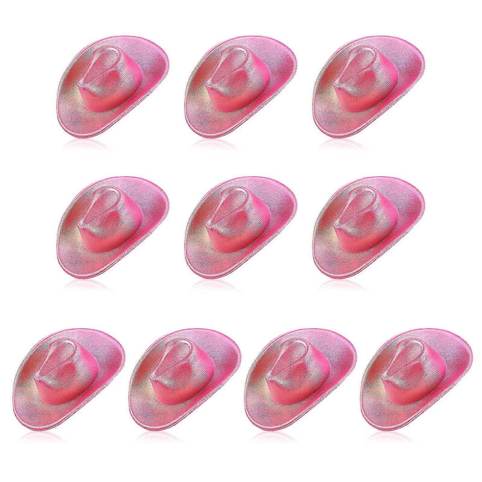 Sparklings pink Western Styles Bottle Toppers Hat Ideal For Festive Decorations And Creative Table Setting Embellishment Multicolor